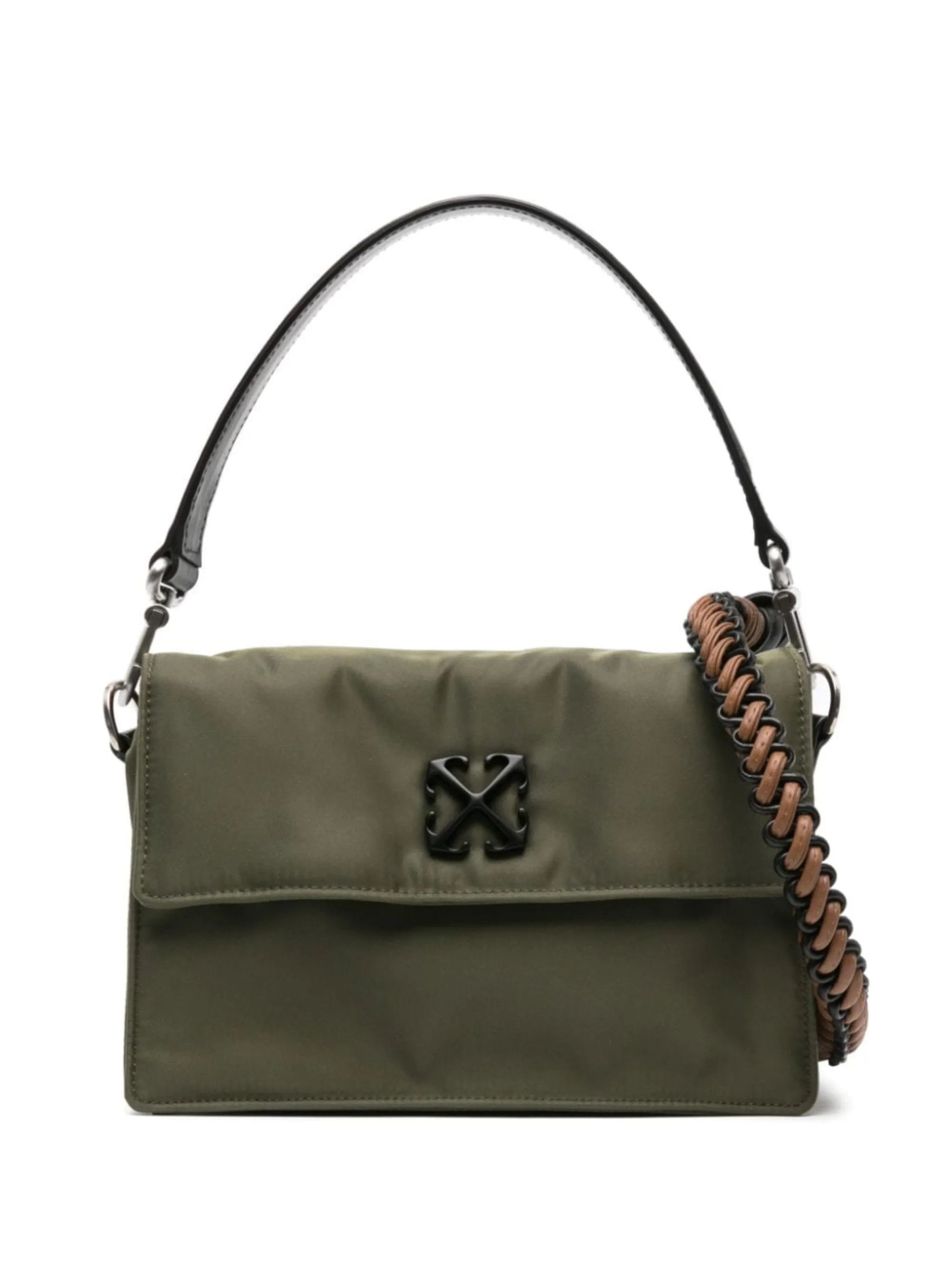 Off-White o1y0225 Size : OS / Logo Handbag in Military Green Size ONE SIZE - 1 Thumbnail