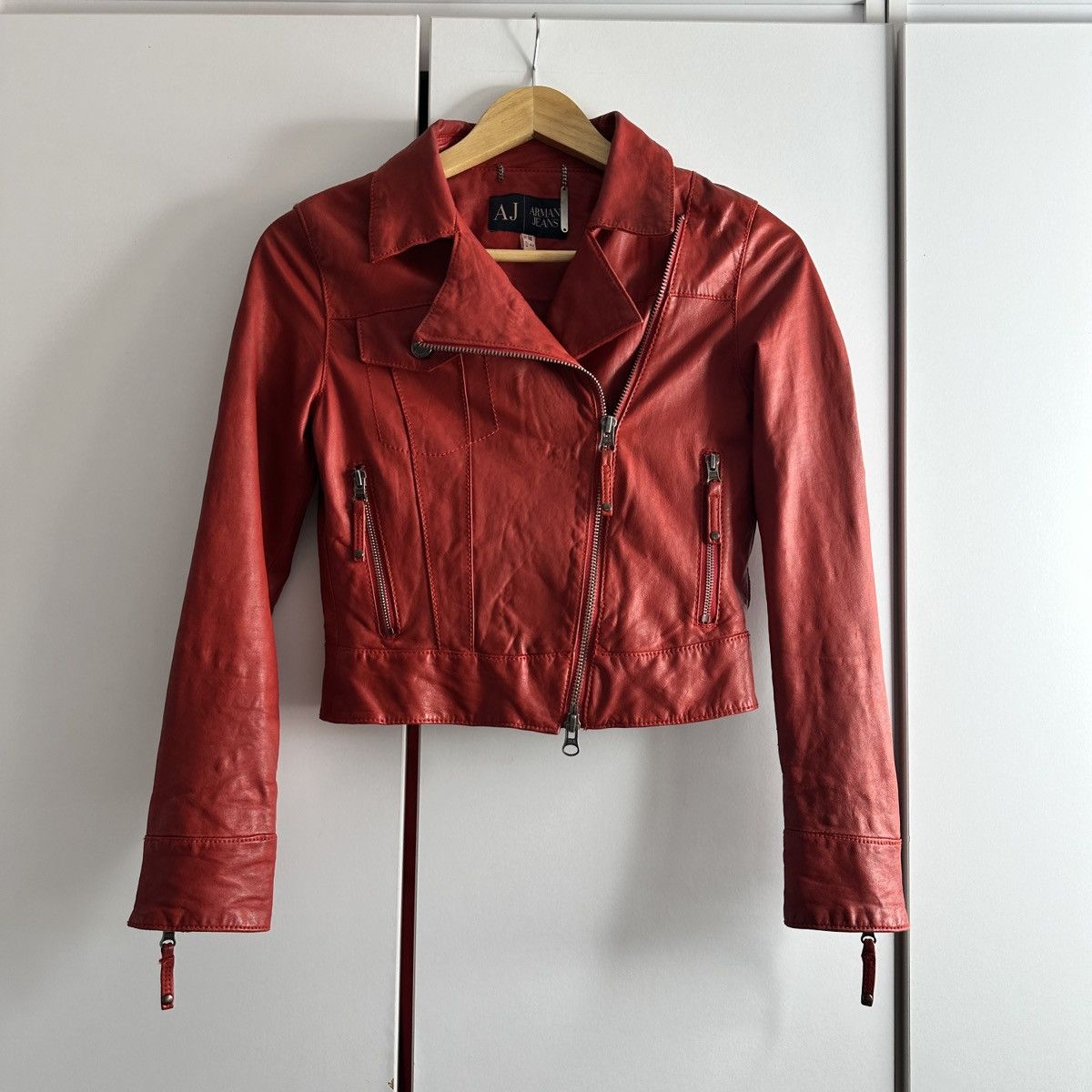 Emporio Armani leather jacket Armani Jeans Size XS / US 0-2 / IT 36-38 - 1 Thumbnail