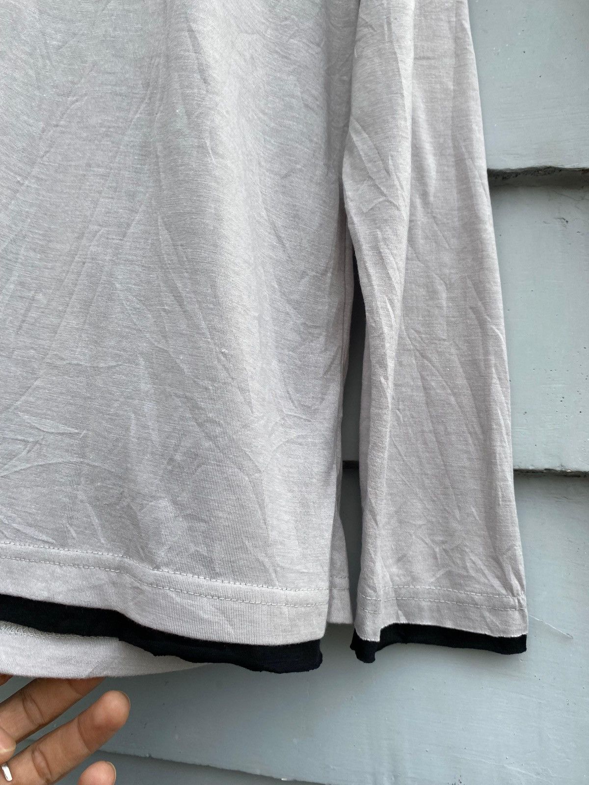 Japanese Brand GELEONE Japanese Layered Cut Long Sleeve Shirt Yohji Style Size XL / US 12-14 / IT 48-50 - 14 Thumbnail