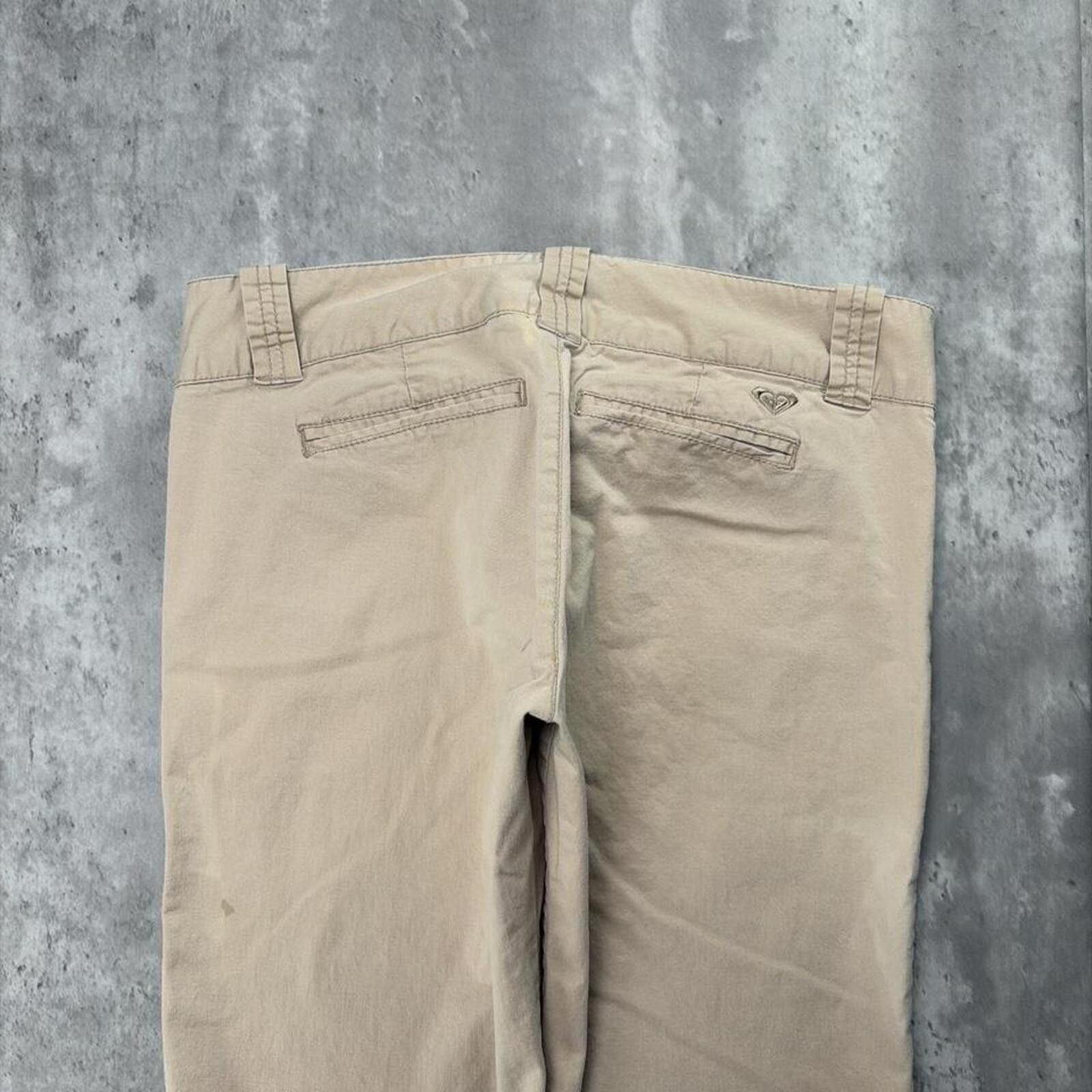Royal Robbins Y2K Beige Roxy Quiksilver Grunge Capri Skater Shorts Size 32" / US 10 / IT 46 - 3 Thumbnail