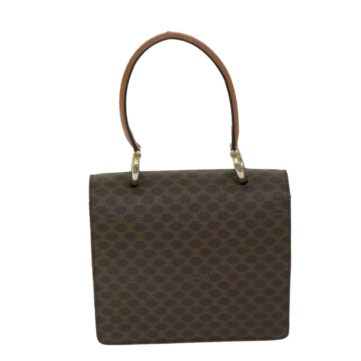 Celine CELINE Macadam Canvas Hand Bag Pvc Brown Size ONE SIZE - 3 Thumbnail