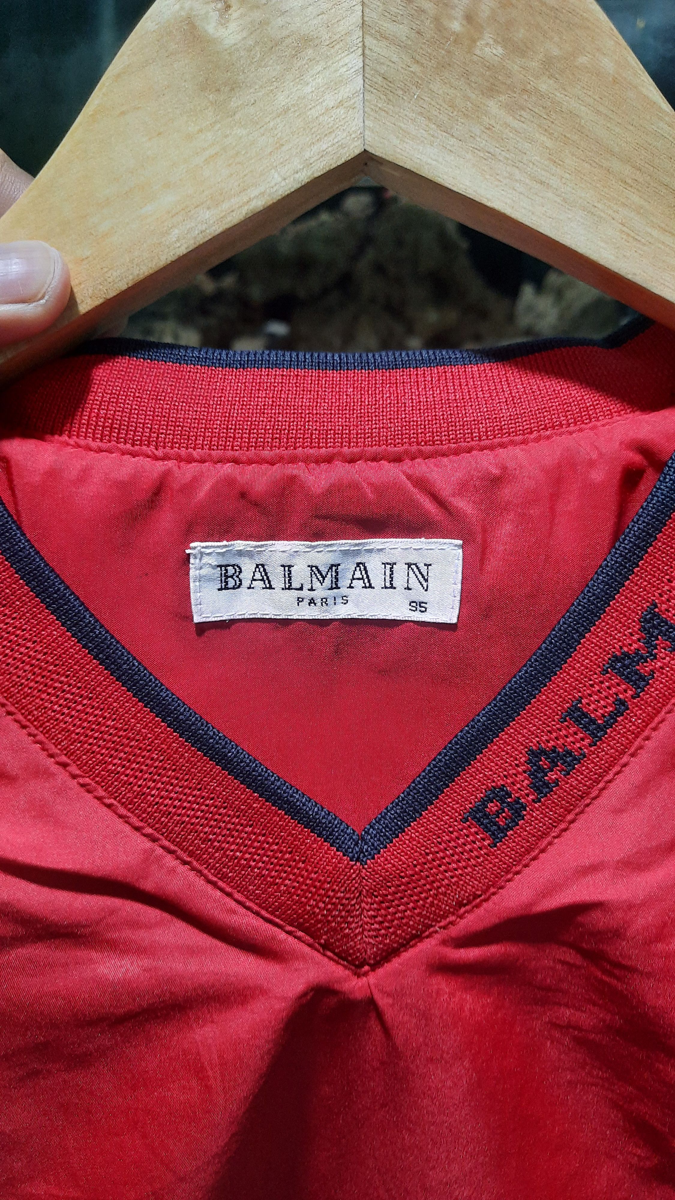 Balmain × Designer JakV-collar parachute jacket Size US S / EU 44-46 / 1 - 3 Thumbnail