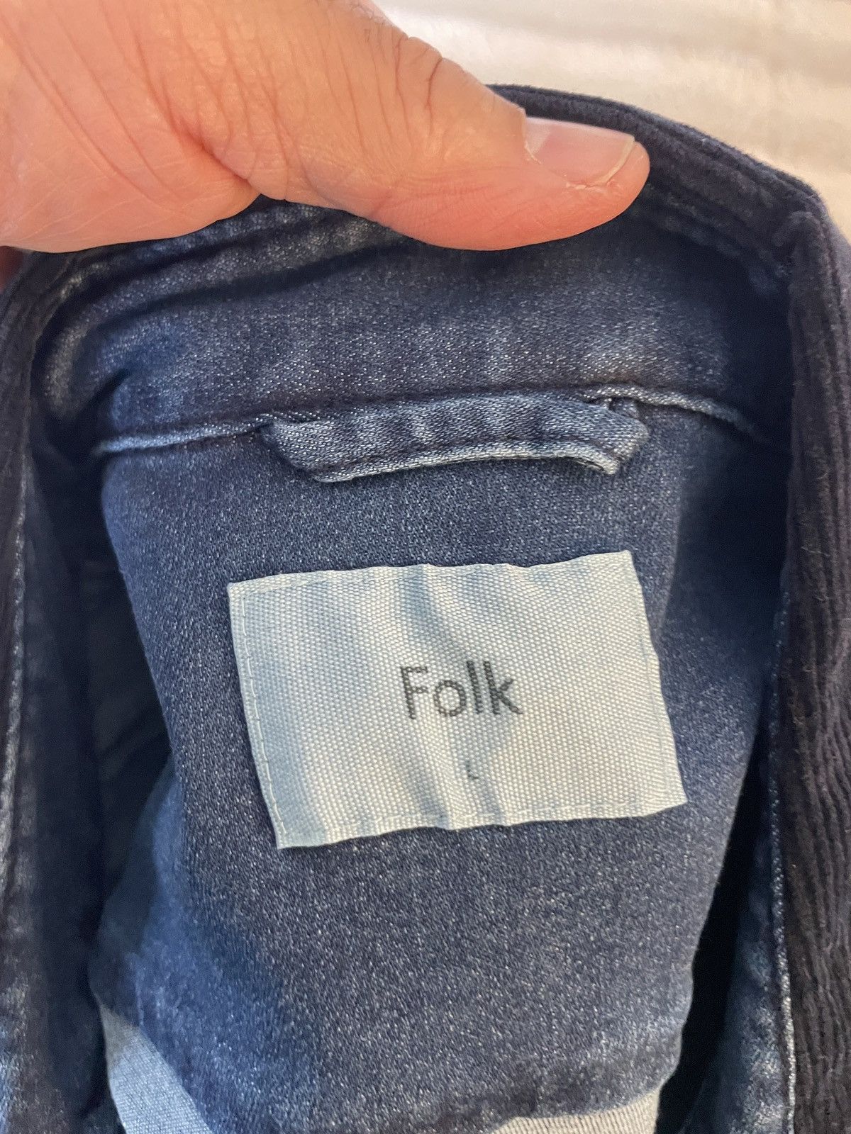 Folk Nelson Mid Denim Cord 3PKT shirt jacket Nwt 216.00 Size US L / EU 52-54 / 3 - 11 Thumbnail