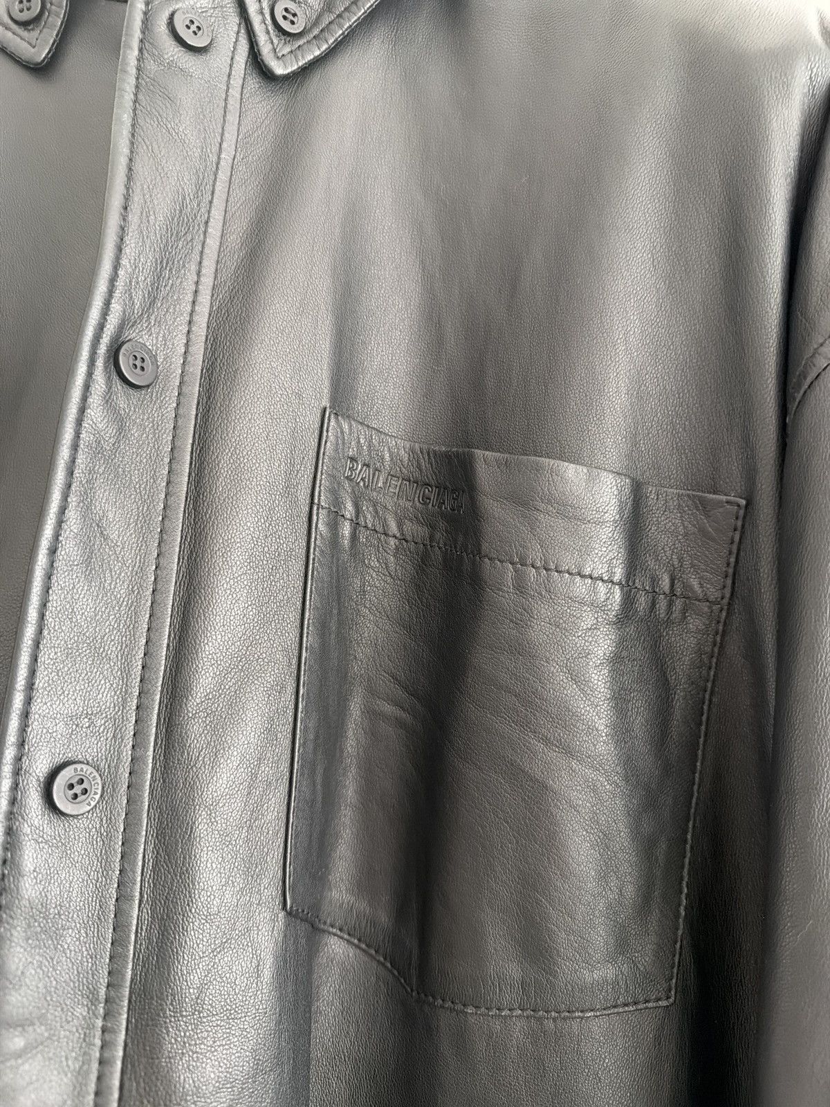 Balenciaga Balenciaga Lambskin Hooded Leather Jacket Size 1 Size US S / EU 44-46 / 1 - 8 Thumbnail