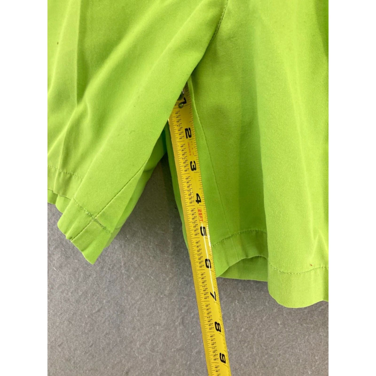 Tommy Hilfiger Tommy Hilfiger Women's Shorts 12 Green Pleated High Rise Casual Vintage Preppy Size 34" / US 12 / IT 48 - 5 Thumbnail