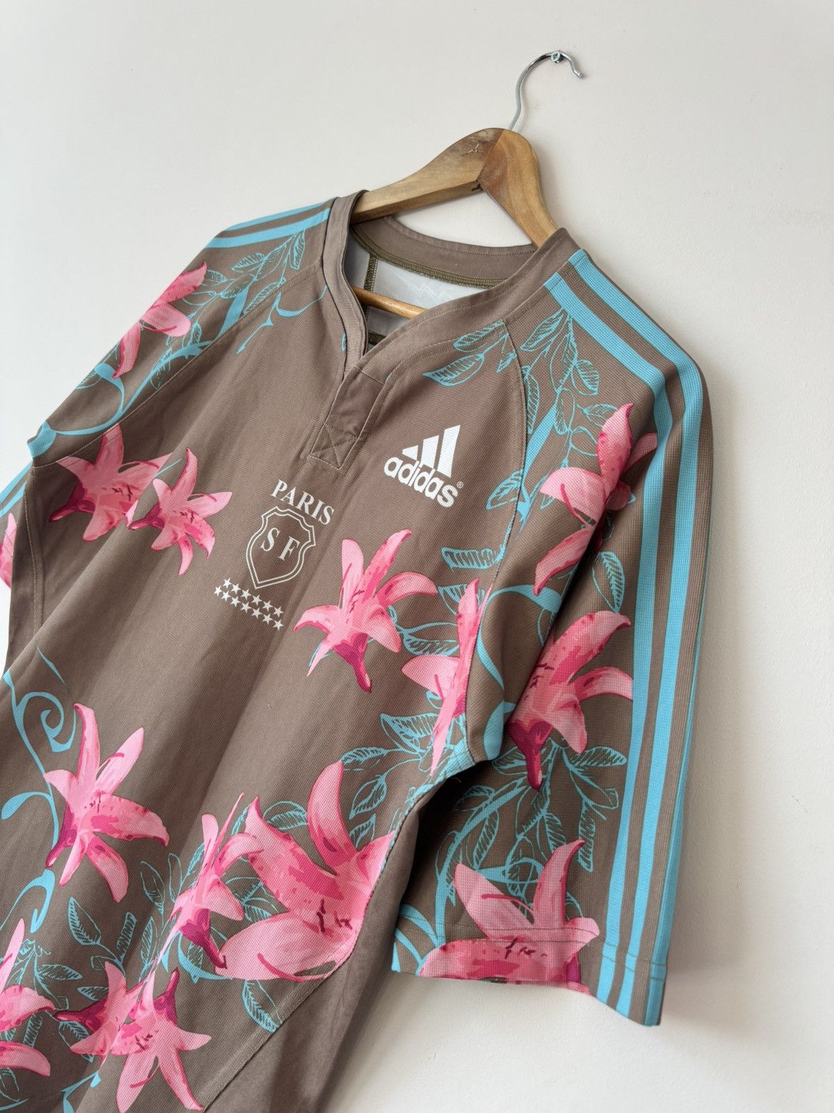 Adidas Vintage SF Paris 2007-2008 Away Rugby Jersey Adidas Shirt Size US L / EU 52-54 / 3 - 6 Thumbnail