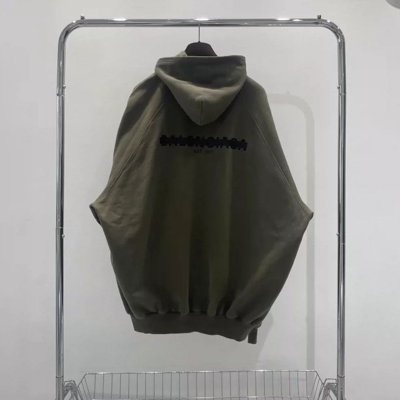 Balenciaga Balenciaga Olive shade line front and back logo hoodie Size US M / EU 48-50 / 2 - 2 Thumbnail