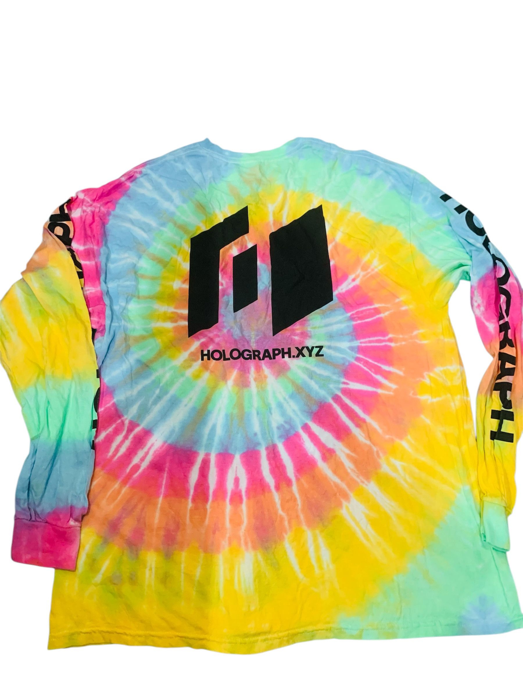 Japanese Brand Tie Dye Holograph NFT NYC LongSleeve shirt Size US XL / EU 56 / 4 - 2 Thumbnail
