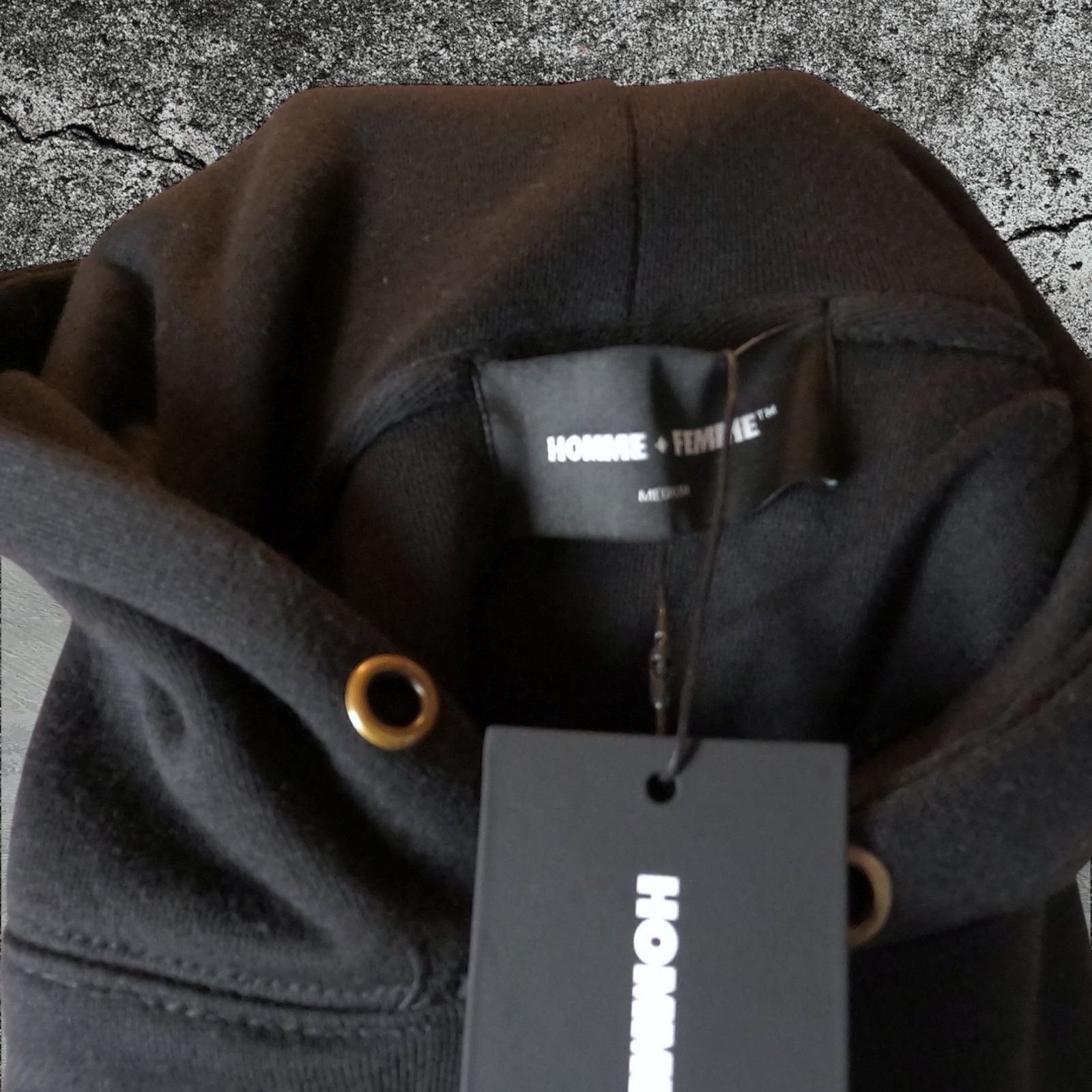 Homme + Femme La •NEW• Homme+Femme LA • Doberman Triplets Black Hoodie • MED Size US M / EU 48-50 / 2 - 7 Thumbnail