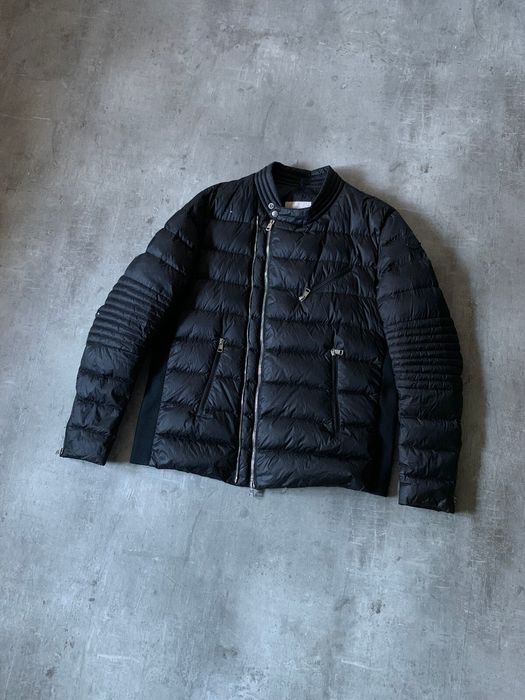 Moncler Moncler Aubin asymmetric padded nylon jacket black | Grailed