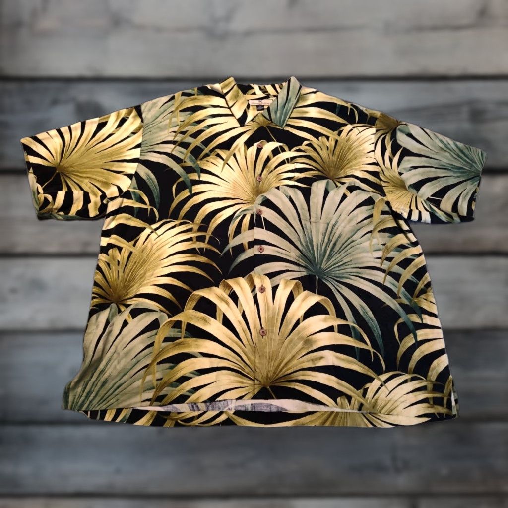 Tommy Bahama VINTAGE Tommy Bahama Men’s Short Sleeve Button-Up Shirt 2XL Silk Jungle Floral Casual Summer Beach Size US XXL / EU 58 / 5 - 1 Thumbnail