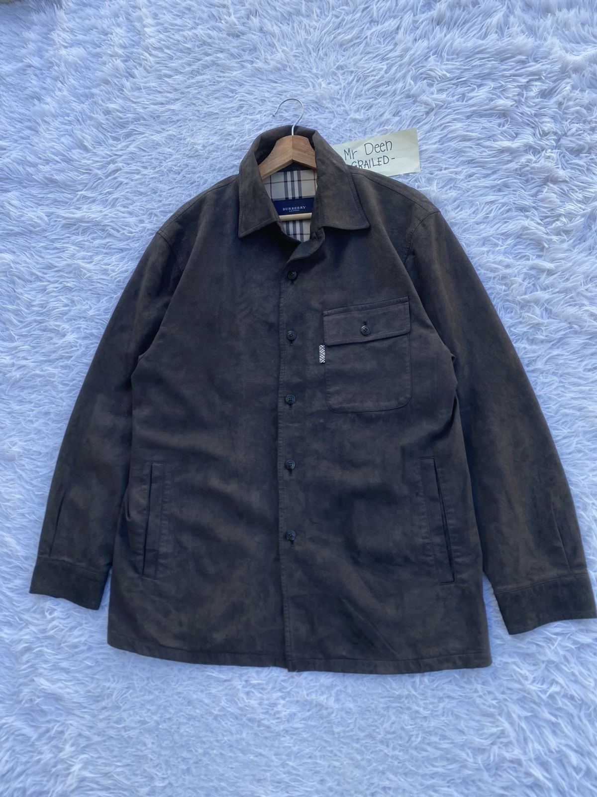 Burberry Rare Vintage Burberry Leather Jacket Size US L / EU 52-54 / 3 - 3 Thumbnail