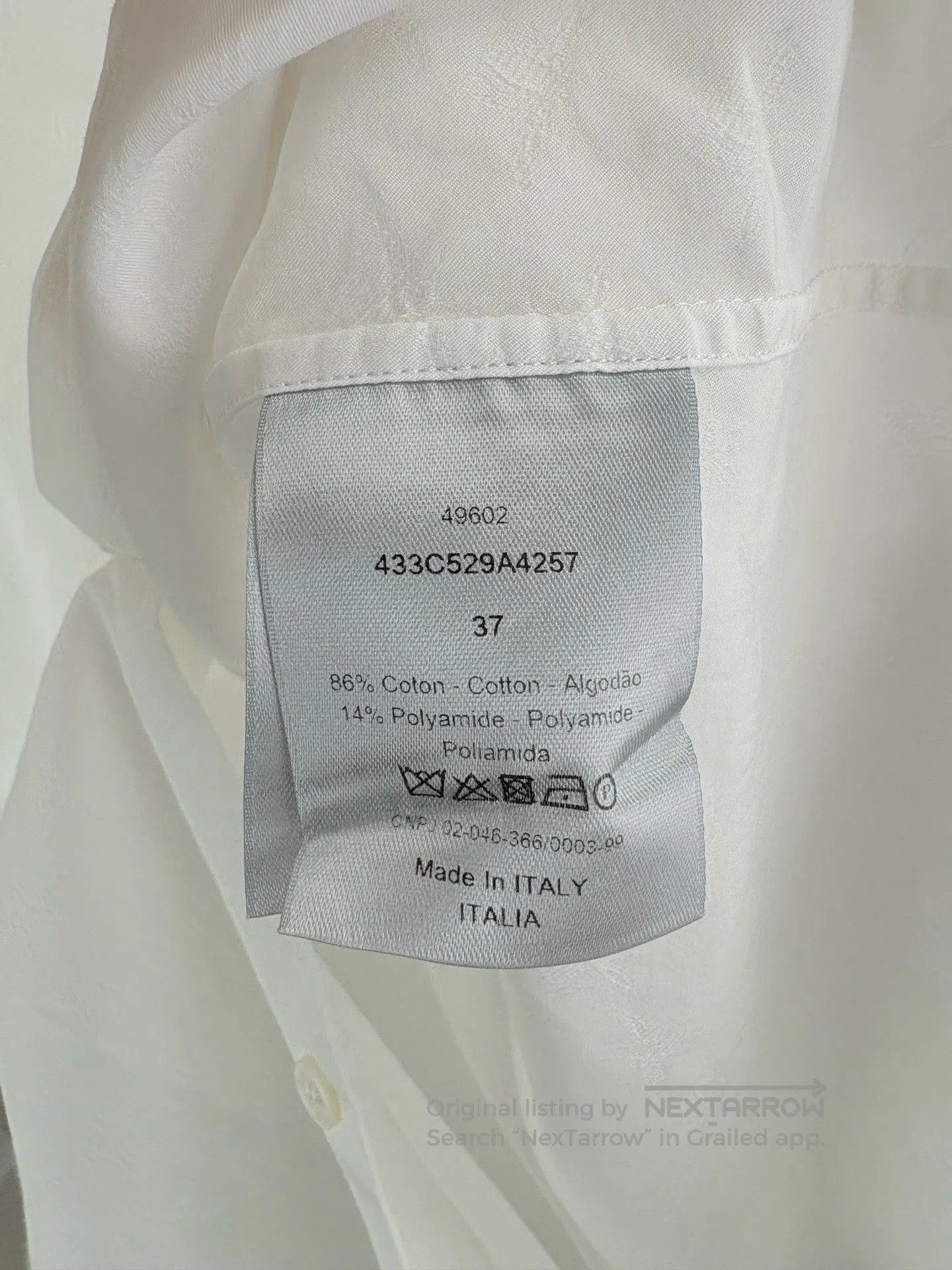 Dior DIOR Bee Logo Long-Sleeve Shirt. Size M / US 6-8 / IT 42-44 - 5 Thumbnail