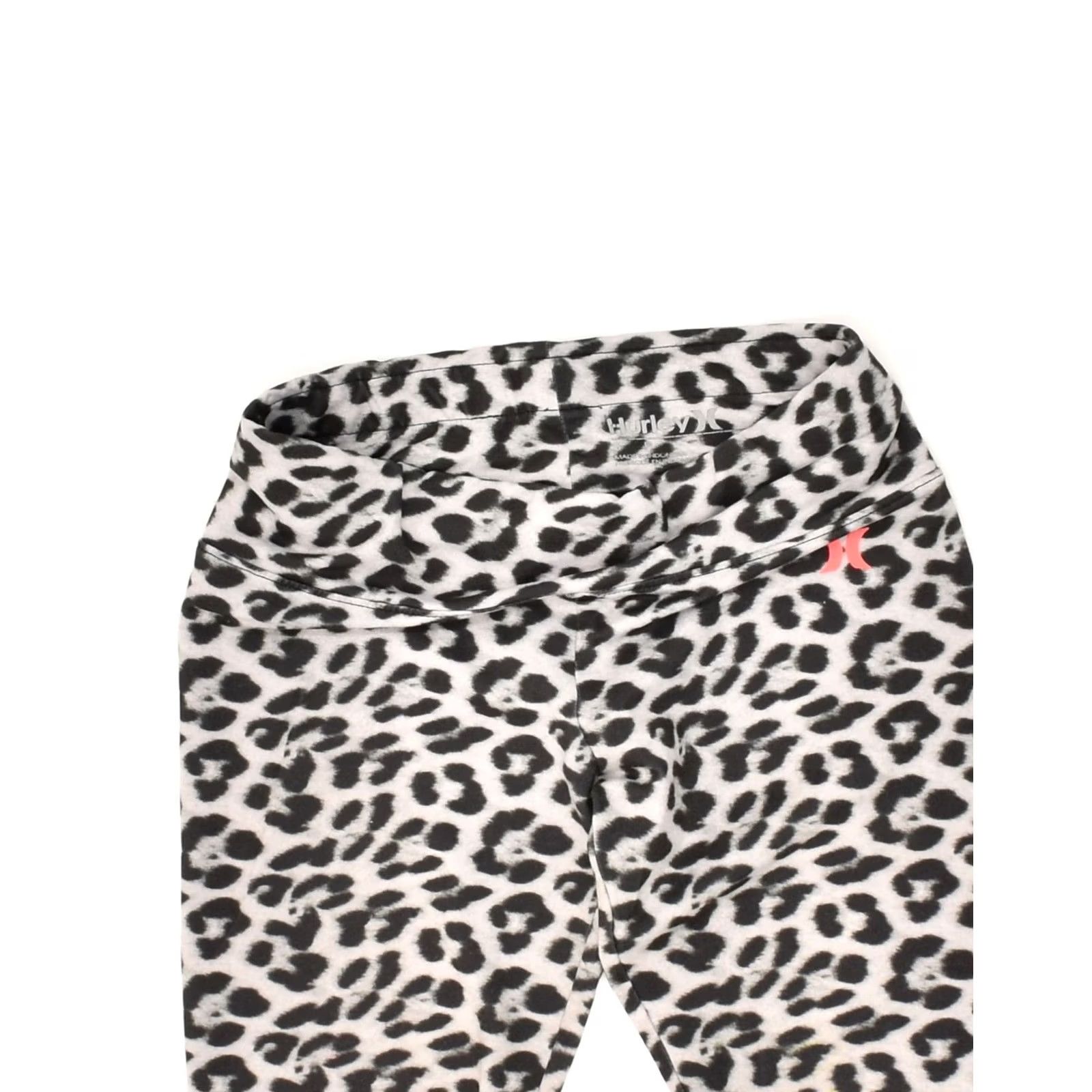 Hurley HURLEY Womens Leggings Small Grey Animal Print Polyester W26 L22 Size 28" / US 6 / IT 42 - 4 Thumbnail