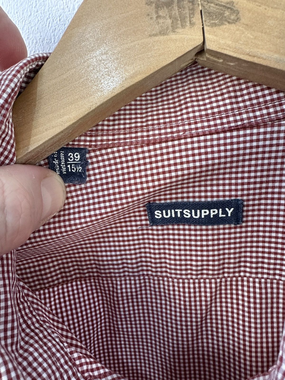 Suitsupply Suitsupply Dress Shirt Monaco Slim Fit Spread Collar 39 M Size US M / EU 48-50 / 2 - 6 Thumbnail