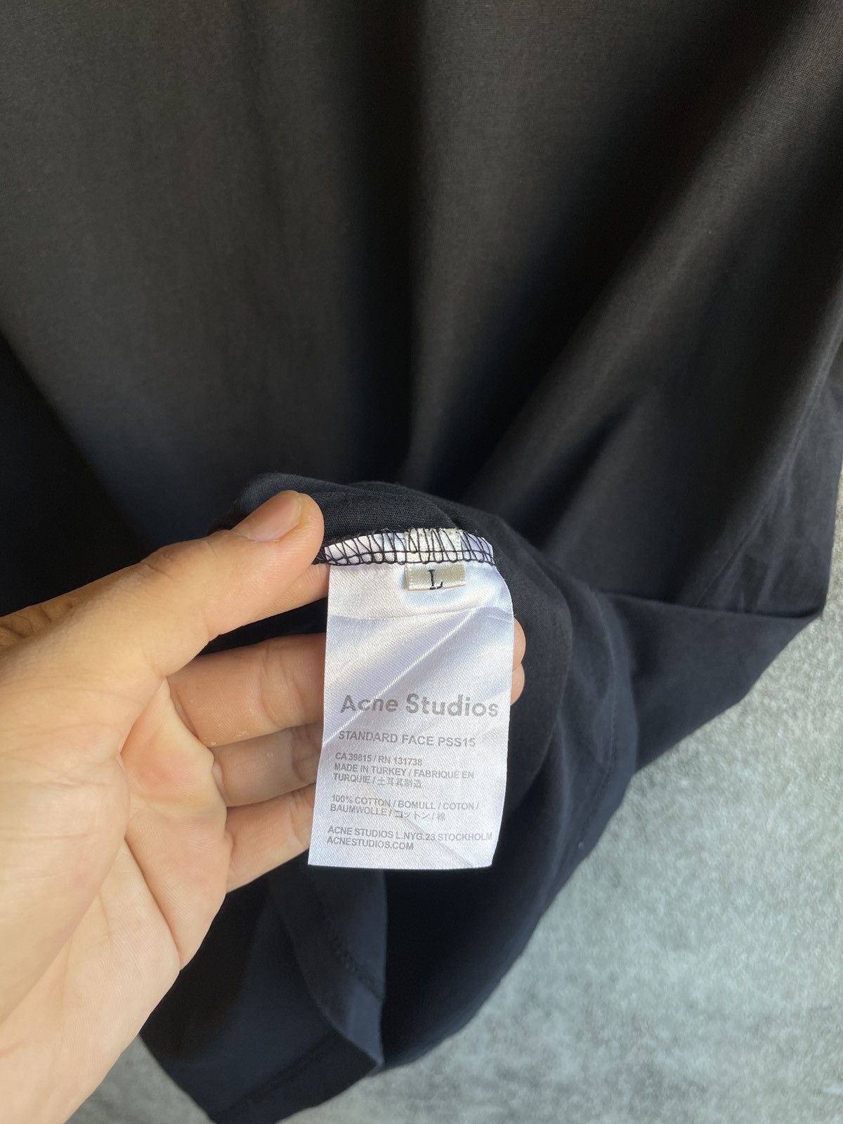 Acne Studios A/W’25🔥ACNE STUDIO🔥Logo Black Tshirt Designer Size US L / EU 52-54 / 3 - 10 Thumbnail