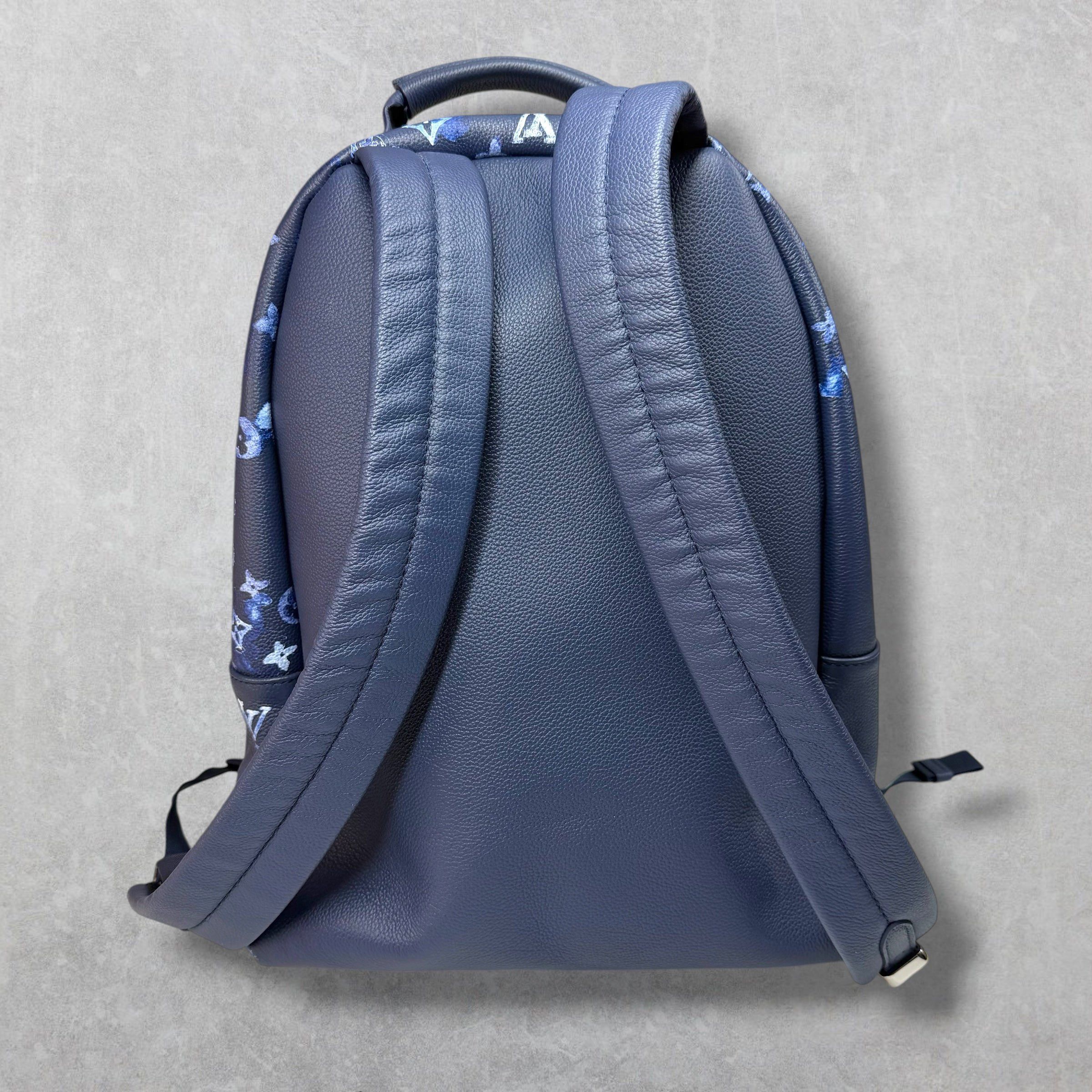 Louis Vuitton Louis Vuitton Navy Watercolor Monogram Backpack Size ONE SIZE - 4 Thumbnail