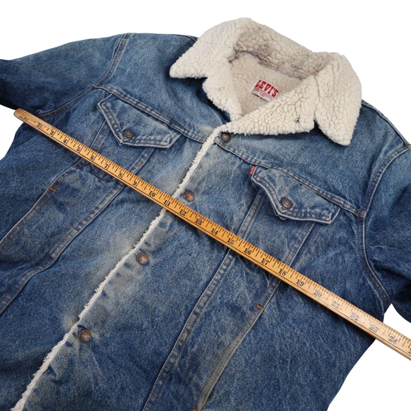 Levi's × Vintage Vintage Levis Denim Sherpa Jacket Size US L / EU 52-54 / 3 - 10 Thumbnail