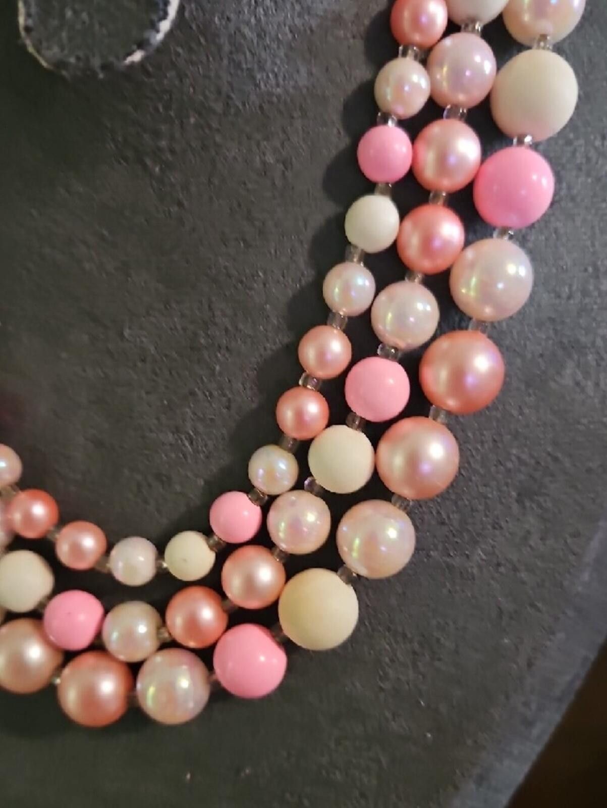 Other Multi-Strand Pink Pearl Bead Necklace Size ONE SIZE - 2 Thumbnail