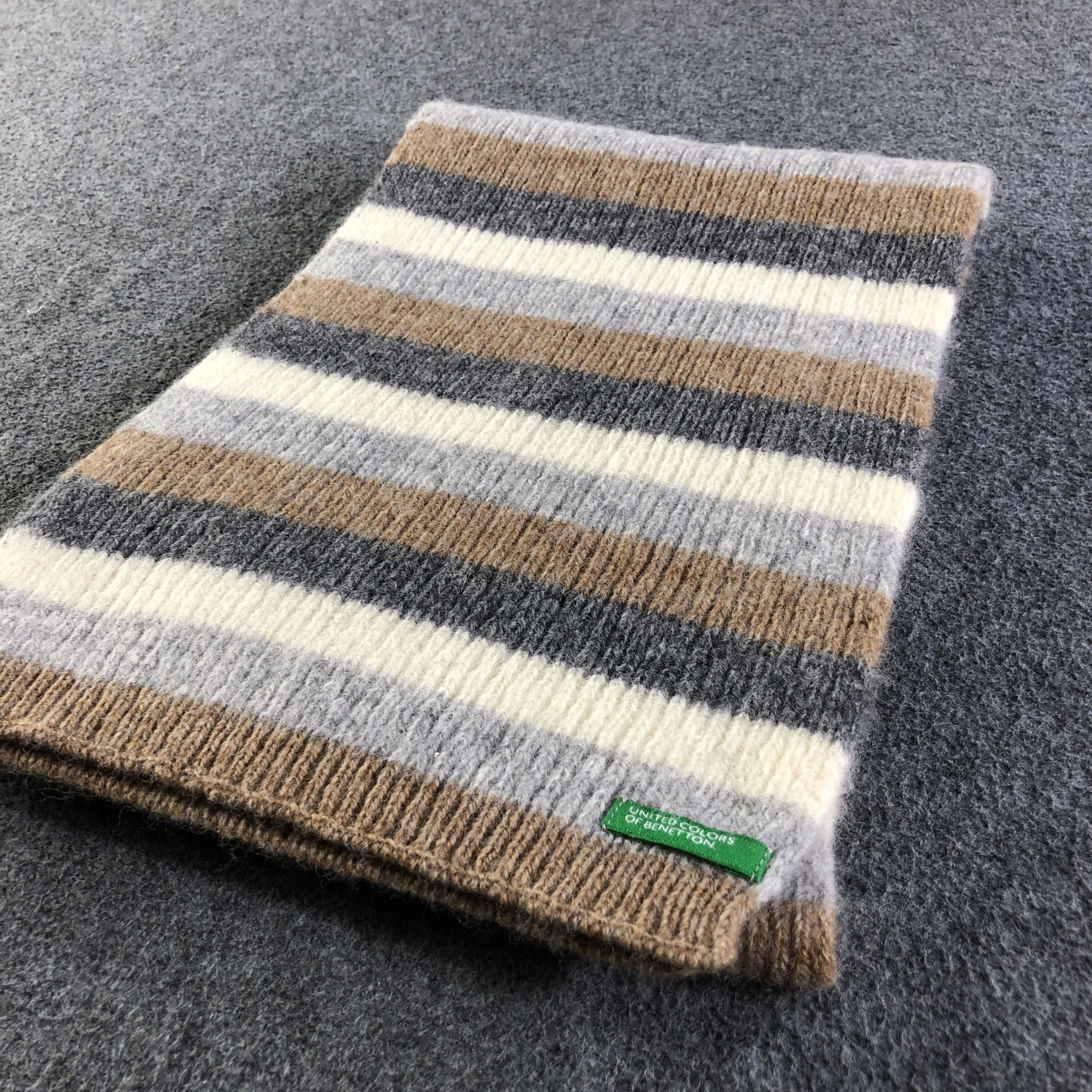 United Colors Of Benetton United Colors Of Benetton Wool Scarf Muffler Neckwear V2769 Size ONE SIZE - 3 Thumbnail