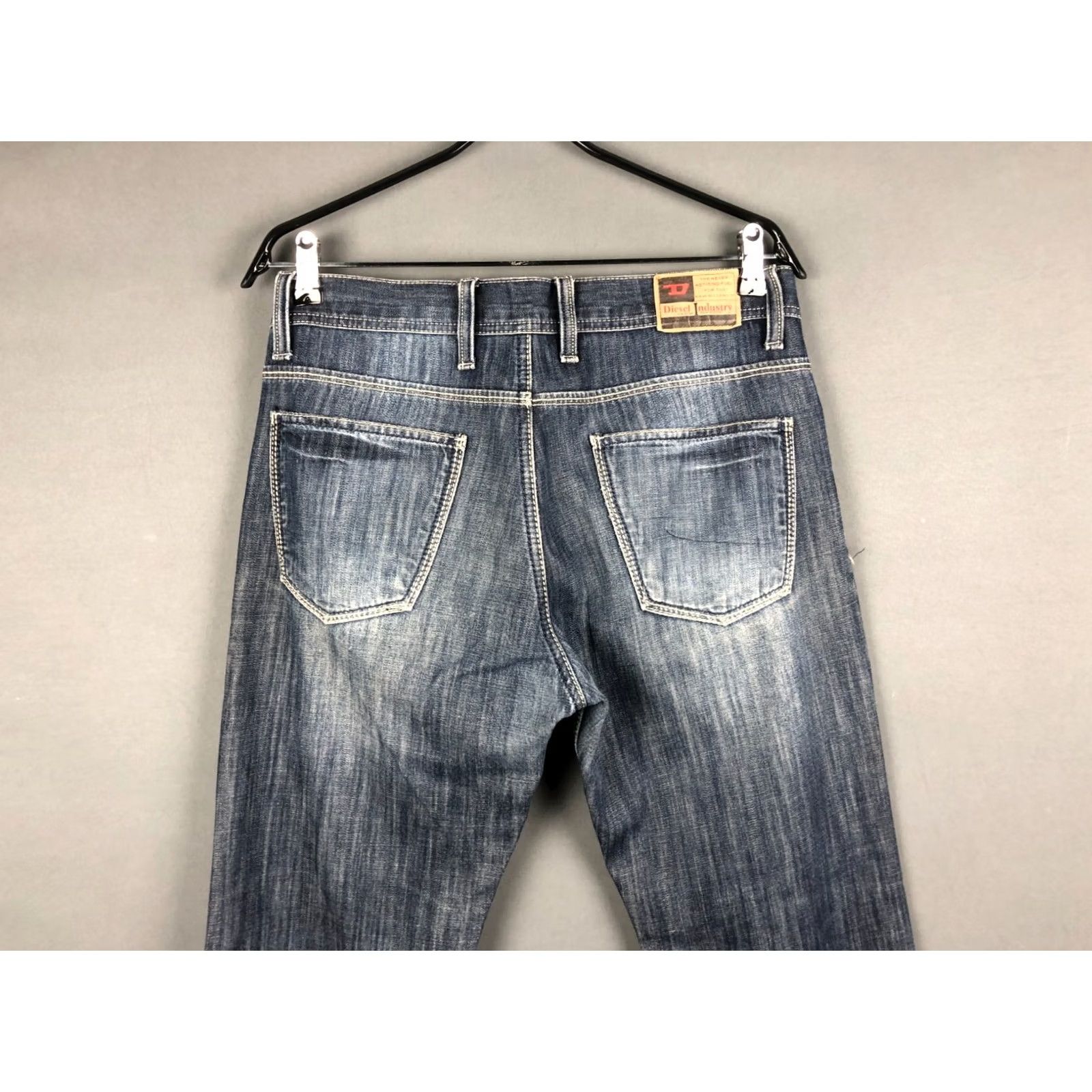 Diesel Diesel Jeans Regular Size 32 Blue Cotton Denim Zip Pockets Logo Patch Mens Jeans Shirt Size US 32 / EU 48 - 3 Thumbnail