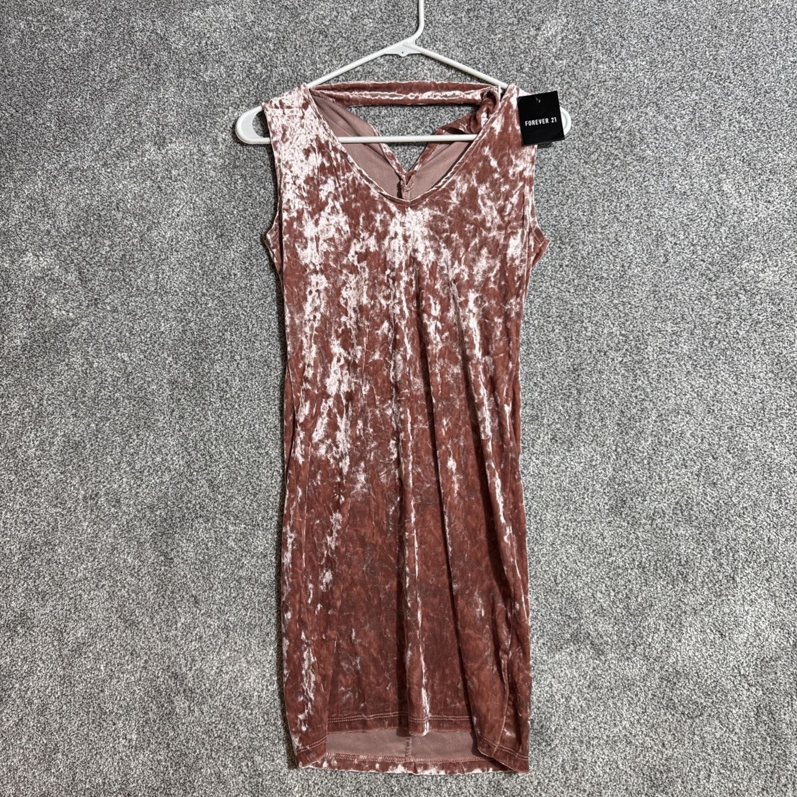 Forever 21 Forever 21 Crushed Velvet Dress Small Y2K Barbiecore Chic Size S / US 4 / IT 40 - 1 Thumbnail
