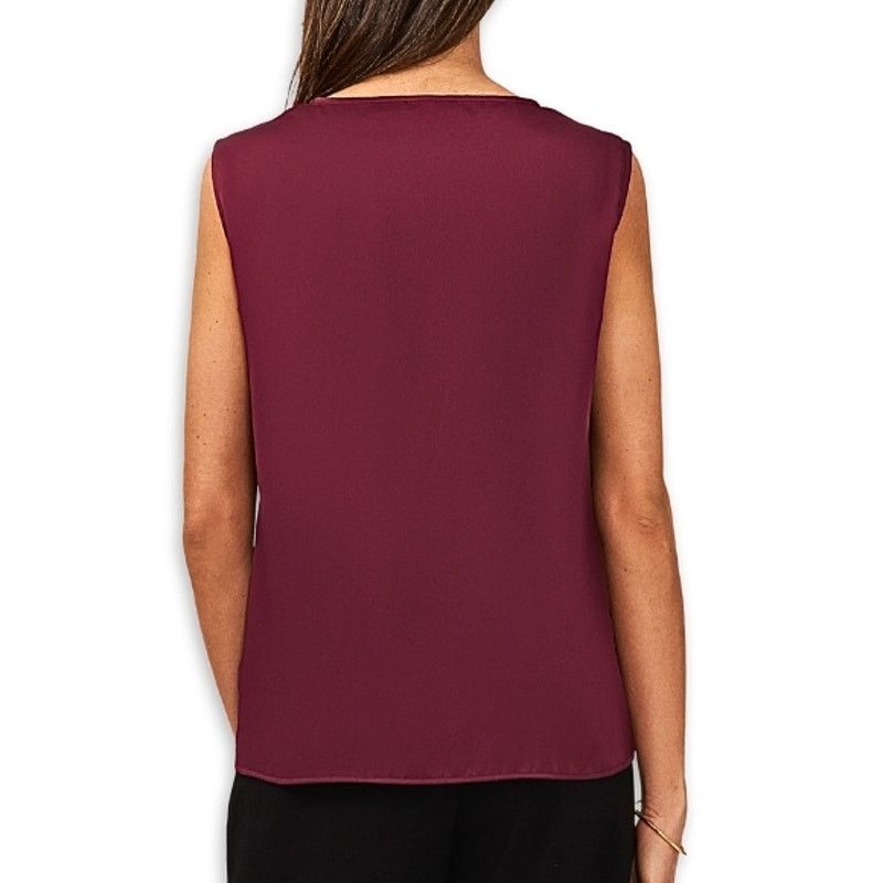 Other Halogen Blouse Top Cowl Neck Sleeveless Satin Purple S NWOT Size S / US 4 / IT 40 - 5 Thumbnail