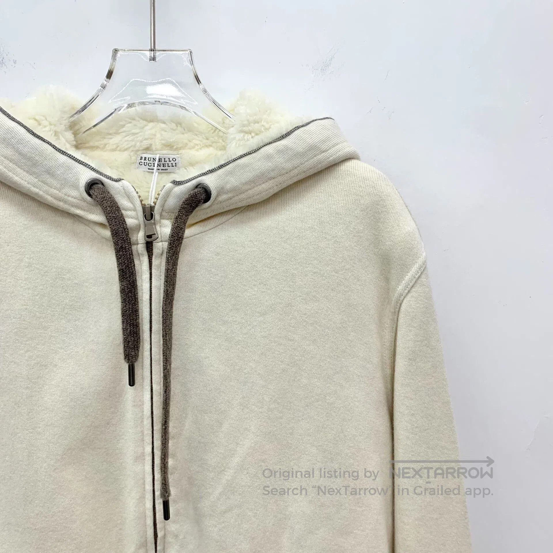 Brunello Cucinelli Brunello Cucinelli Beige Cashmere Hooded Jacket. Size US S / EU 44-46 / 1 - 3 Thumbnail