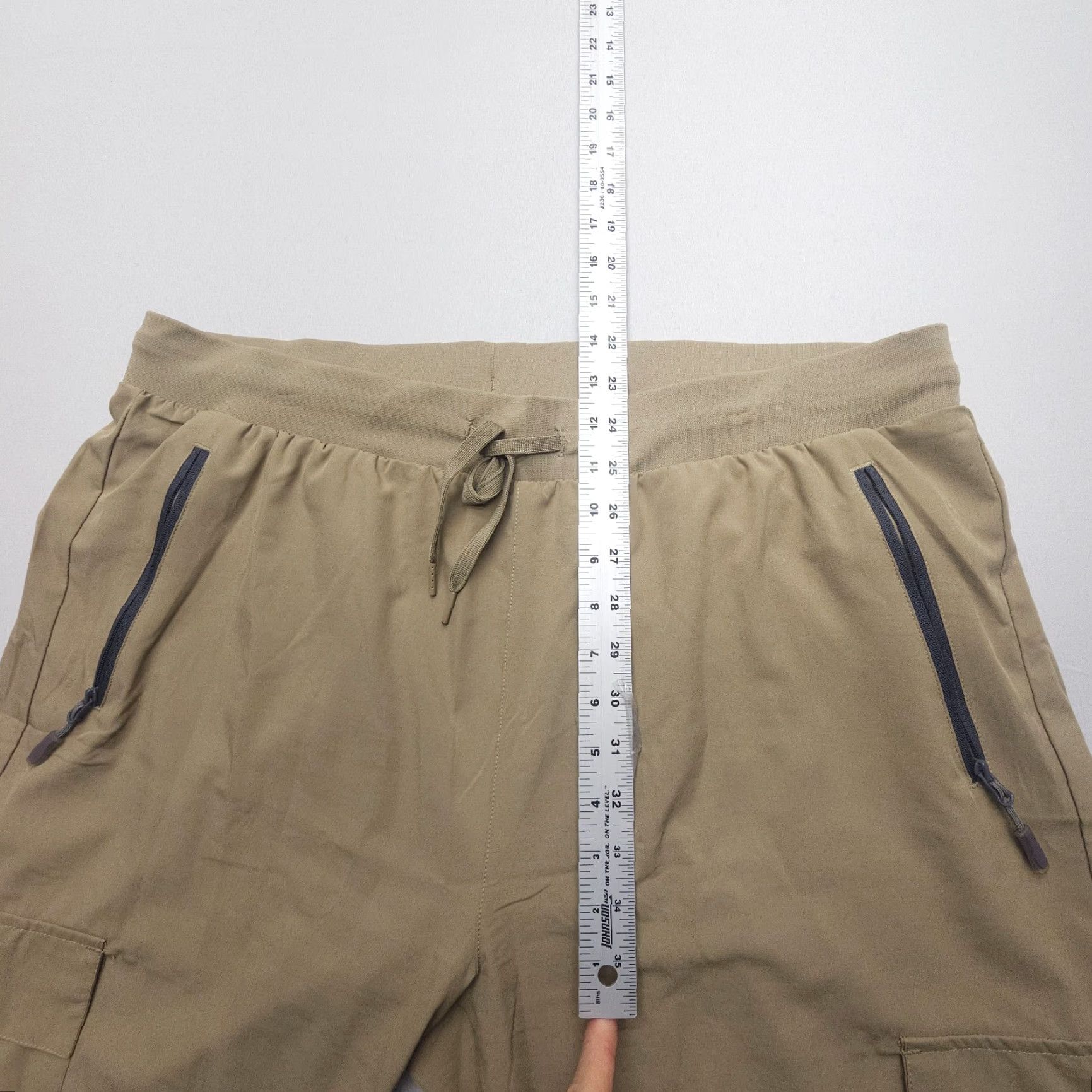 Vintage LJBJN Pants Womens 2XL Khaki Cargo Jogger Travel Stretch Lightweight Tech Hiking Size 38" / US 16 / IT 52 - 6 Thumbnail