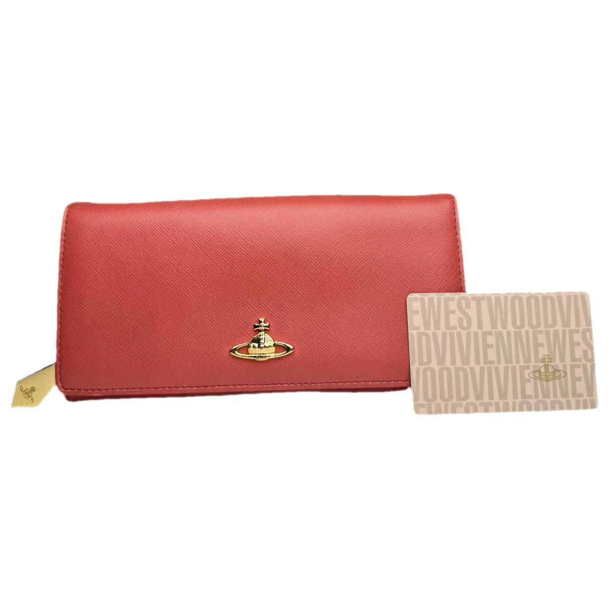 Vivienne Westwood Red Leather Wallet Size ONE SIZE - 1 Thumbnail