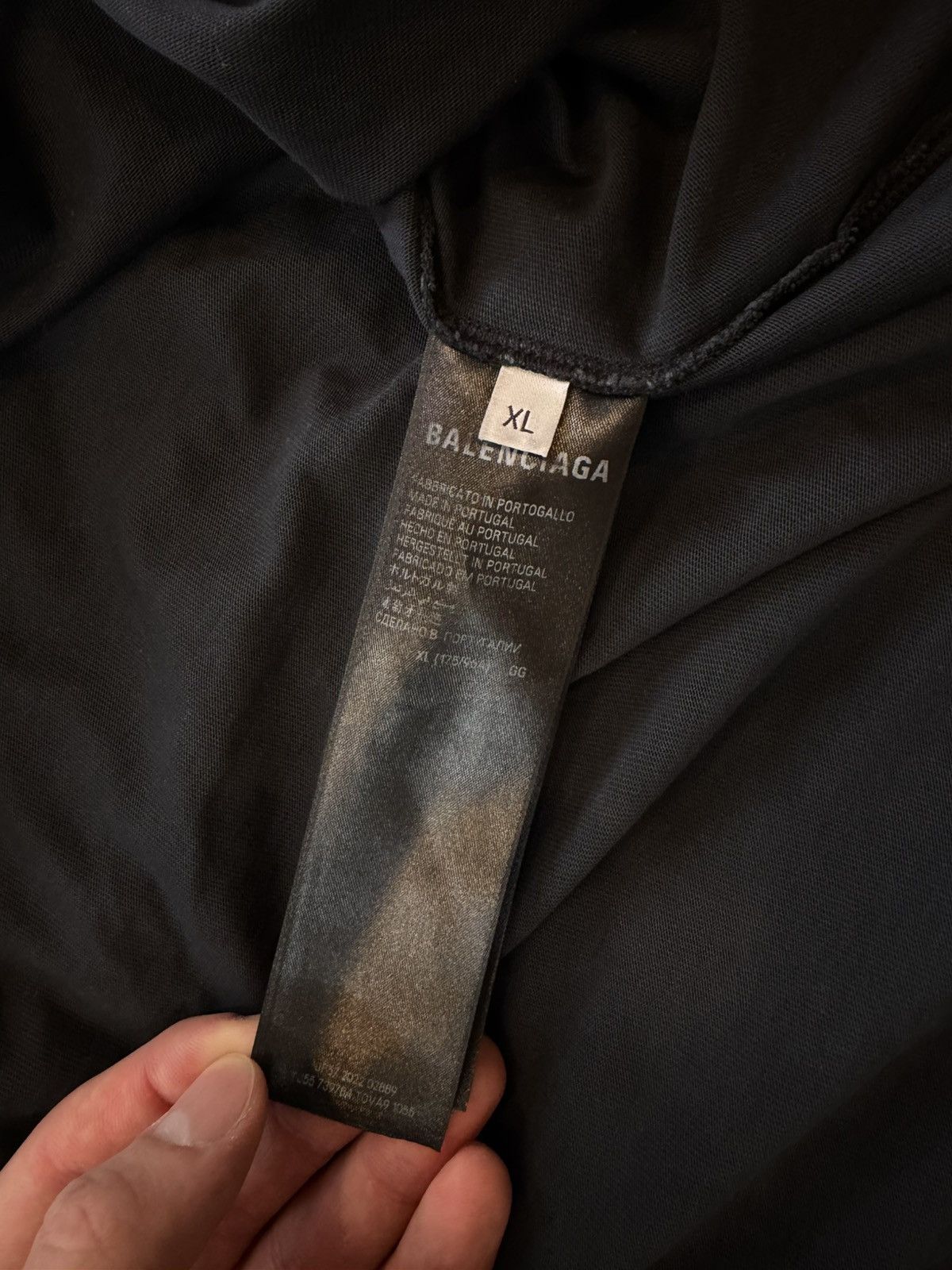 Balenciaga Balenciaga Tape Logo Tee Black Size XL Size US XL / EU 56 / 4 - 3 Thumbnail