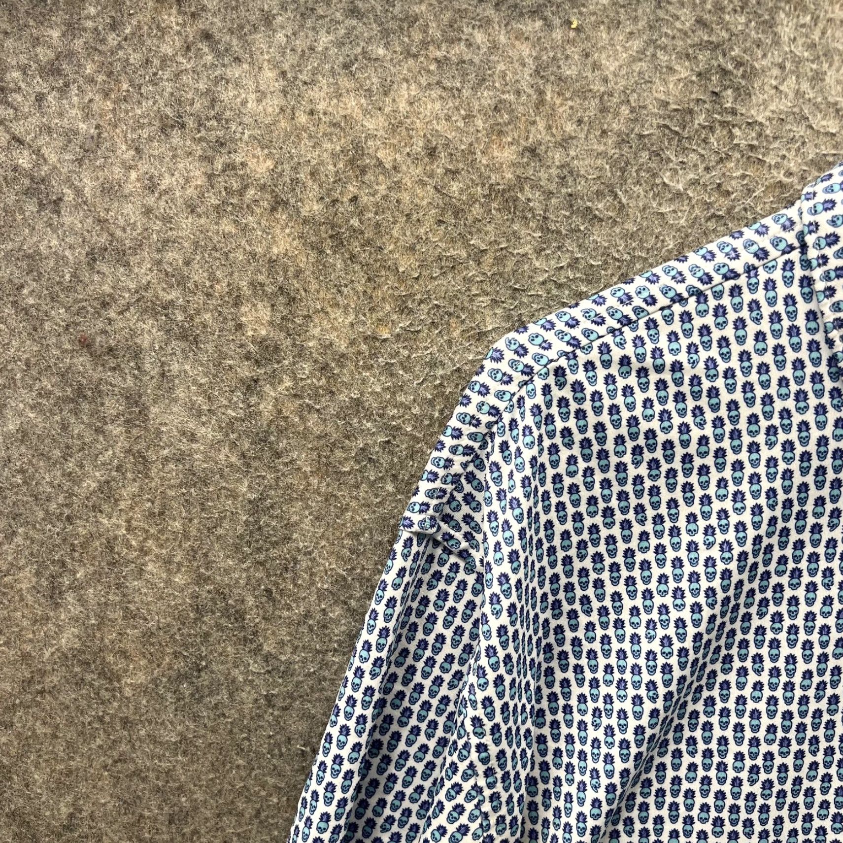 Peter Millar Peter Millar Polo Shirt Mens L Blue Summer Comfort Pineapple Print Golf Size US L / EU 52-54 / 3 - 7 Thumbnail