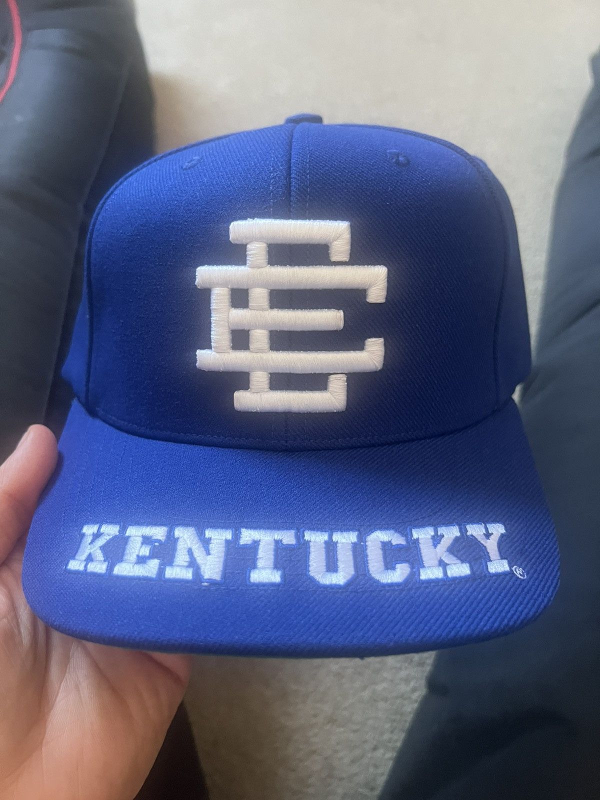 Eric Emanuel Eric Emanuel Kentucky wildcats blue snapback hat Size ONE SIZE - 1 Thumbnail