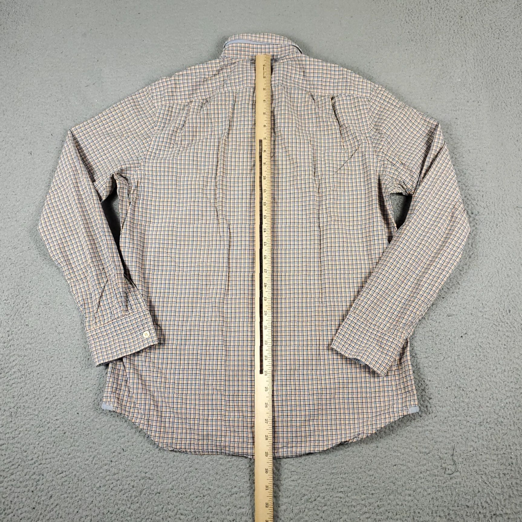 Banana Republic Banana Republic Shirt Mens M Yellow Blue Plaid Button-Up Long Sleeve Casual Formal Size US M / EU 48-50 / 2 - 3 Thumbnail