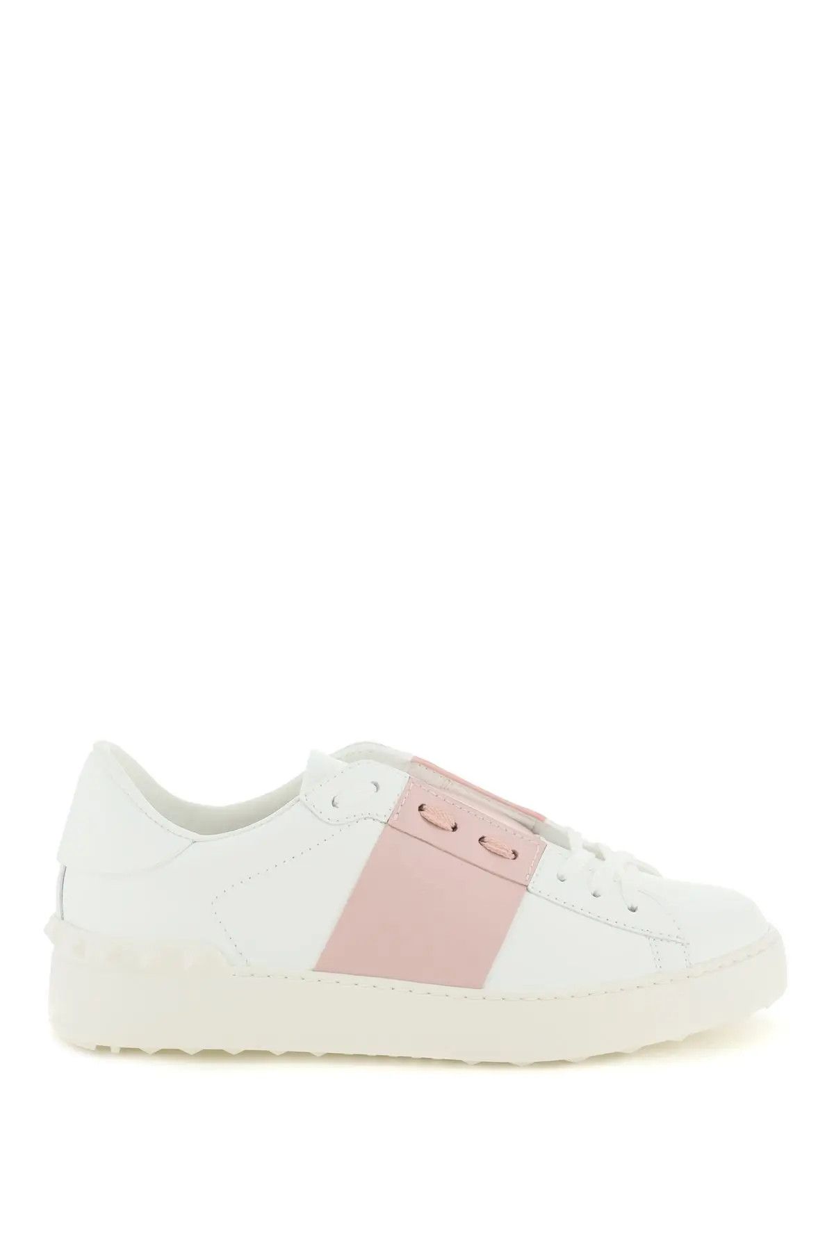 image of Valentino Garavani O1S22I1N1223 Open Sneakers In White Pink, Women's (Size 9)