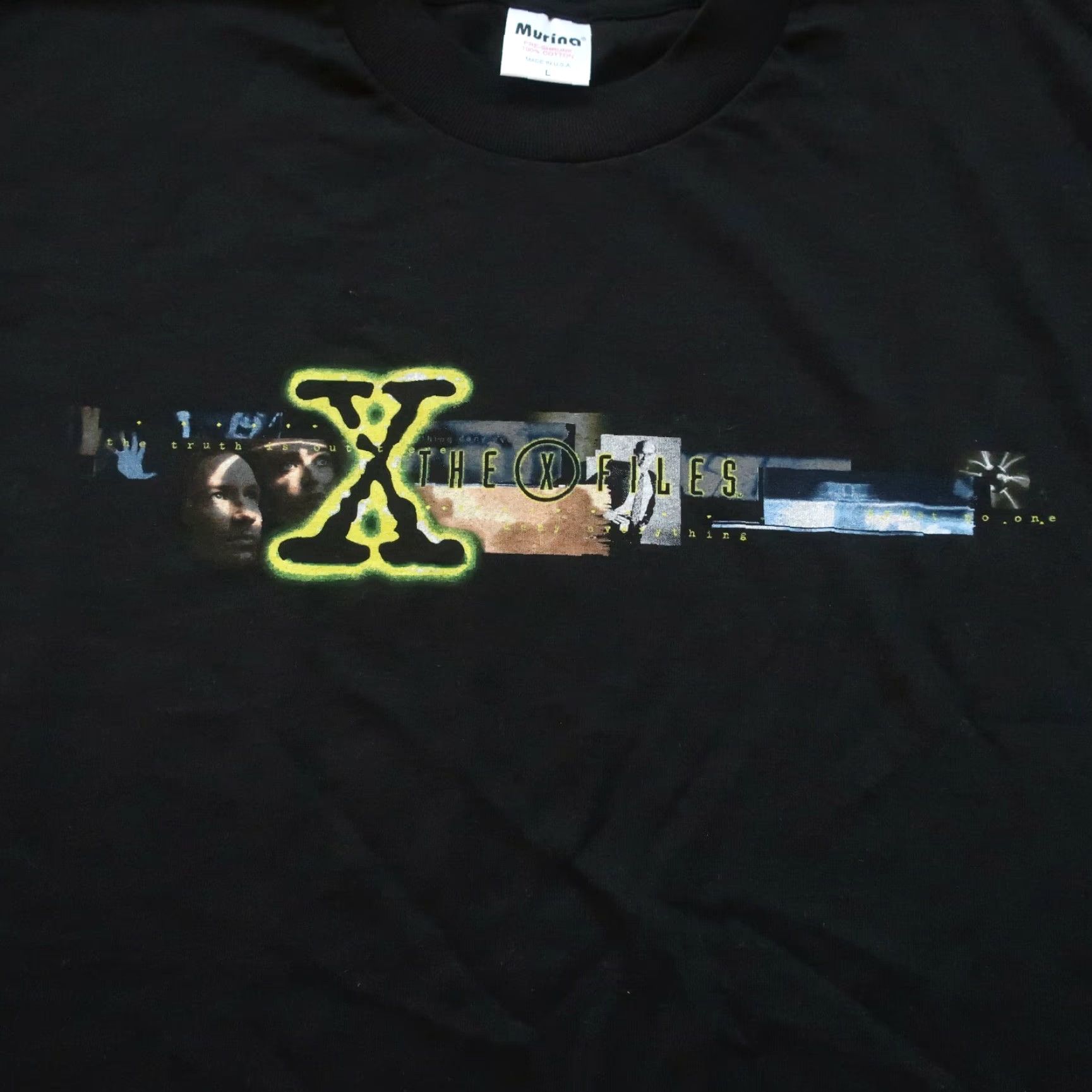 Vintage VINTAGE Fox X-Files TV Promo Shirt Mens Large Black 90s Shirt, TV Promo, 90s Theme, Vintage Size US L / EU 52-54 / 3 - 2 Thumbnail