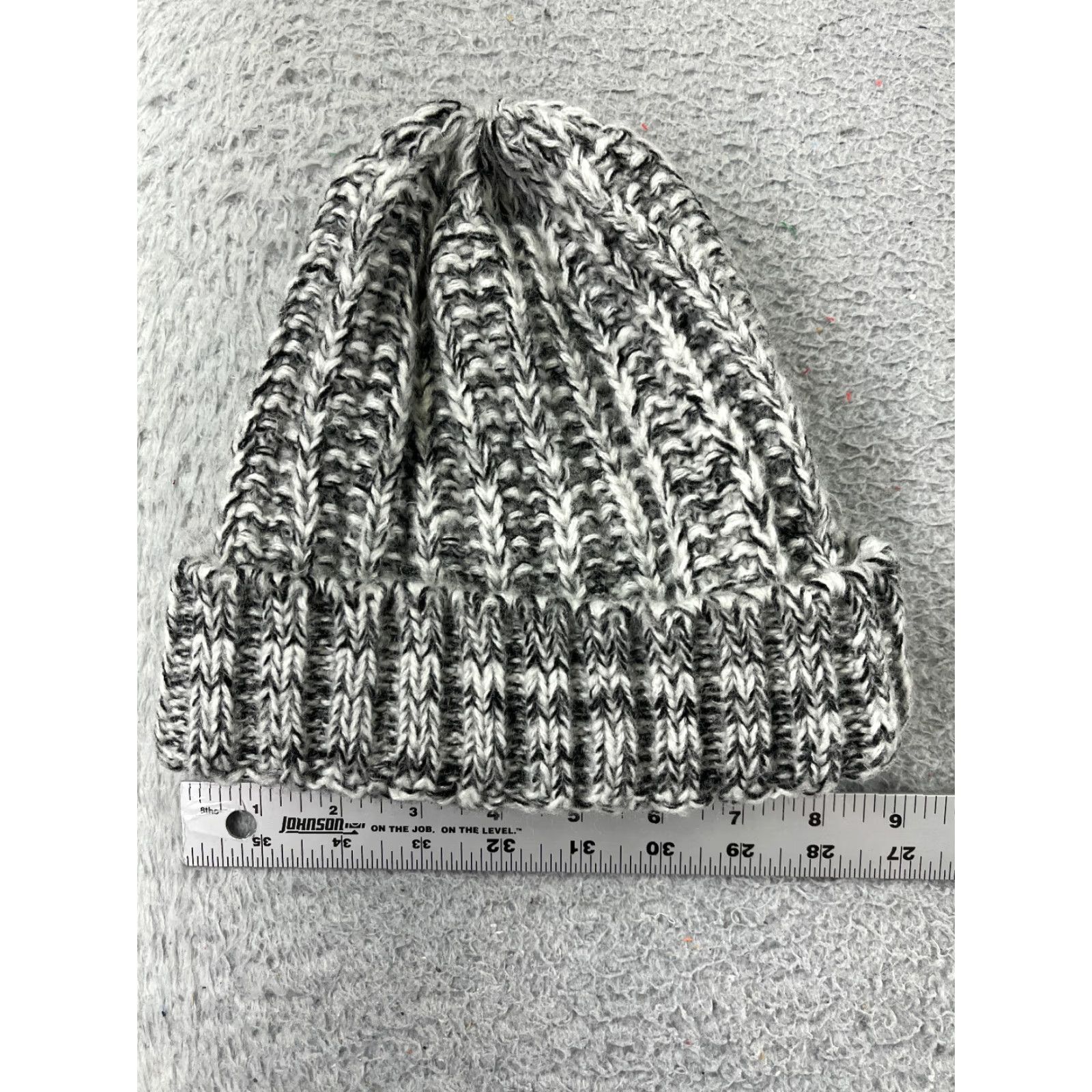 Cotton On Cotton On Beanie Knit Hat Adults One Size Gray 100% Acrylic Winter Ski Beanie Mens Size ONE SIZE - 2 Thumbnail