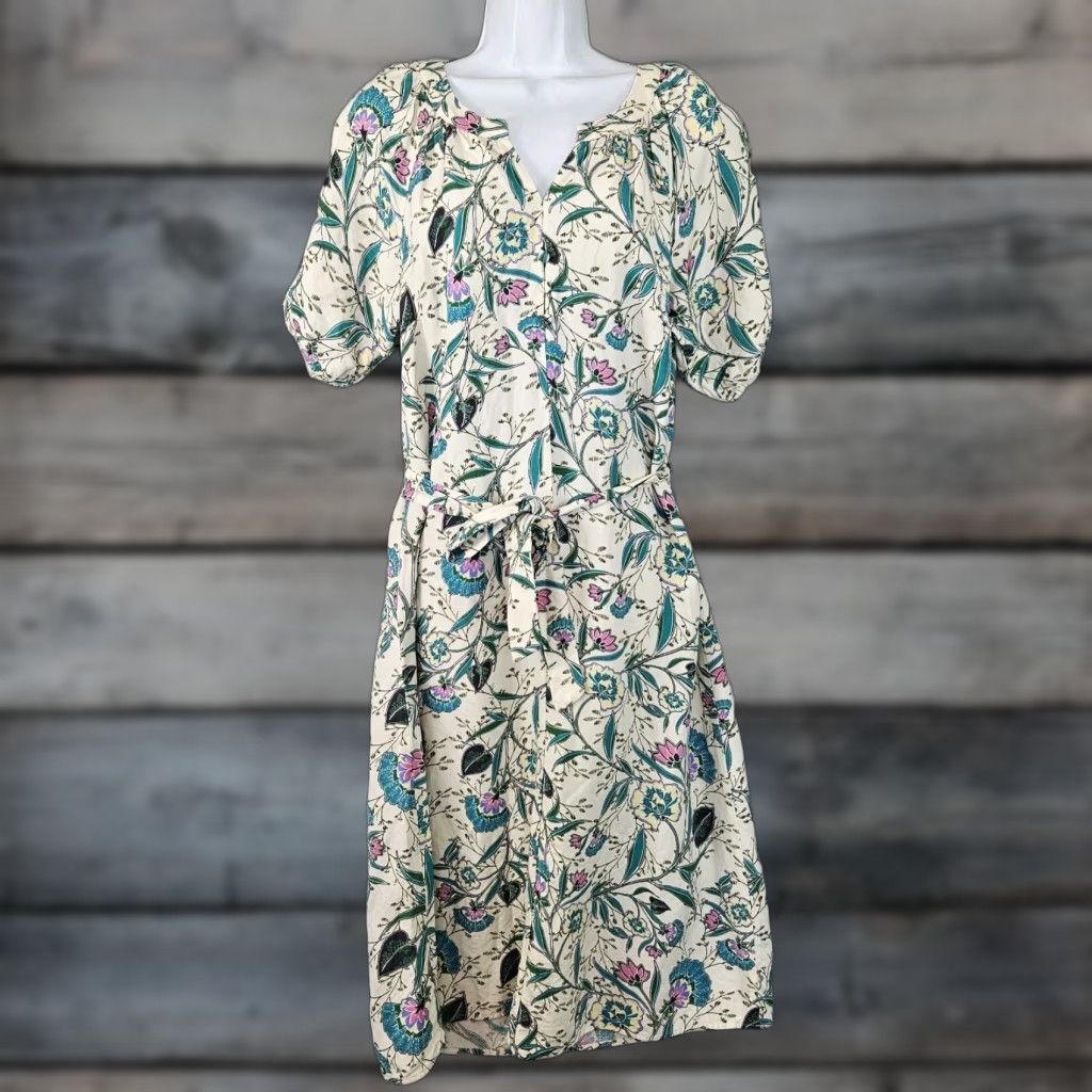 Loft VINTAGE LOFT Dress 4 Sleeveless A-Line Midi Light Pastel Green V-Neck  Zip Women's | Grailed