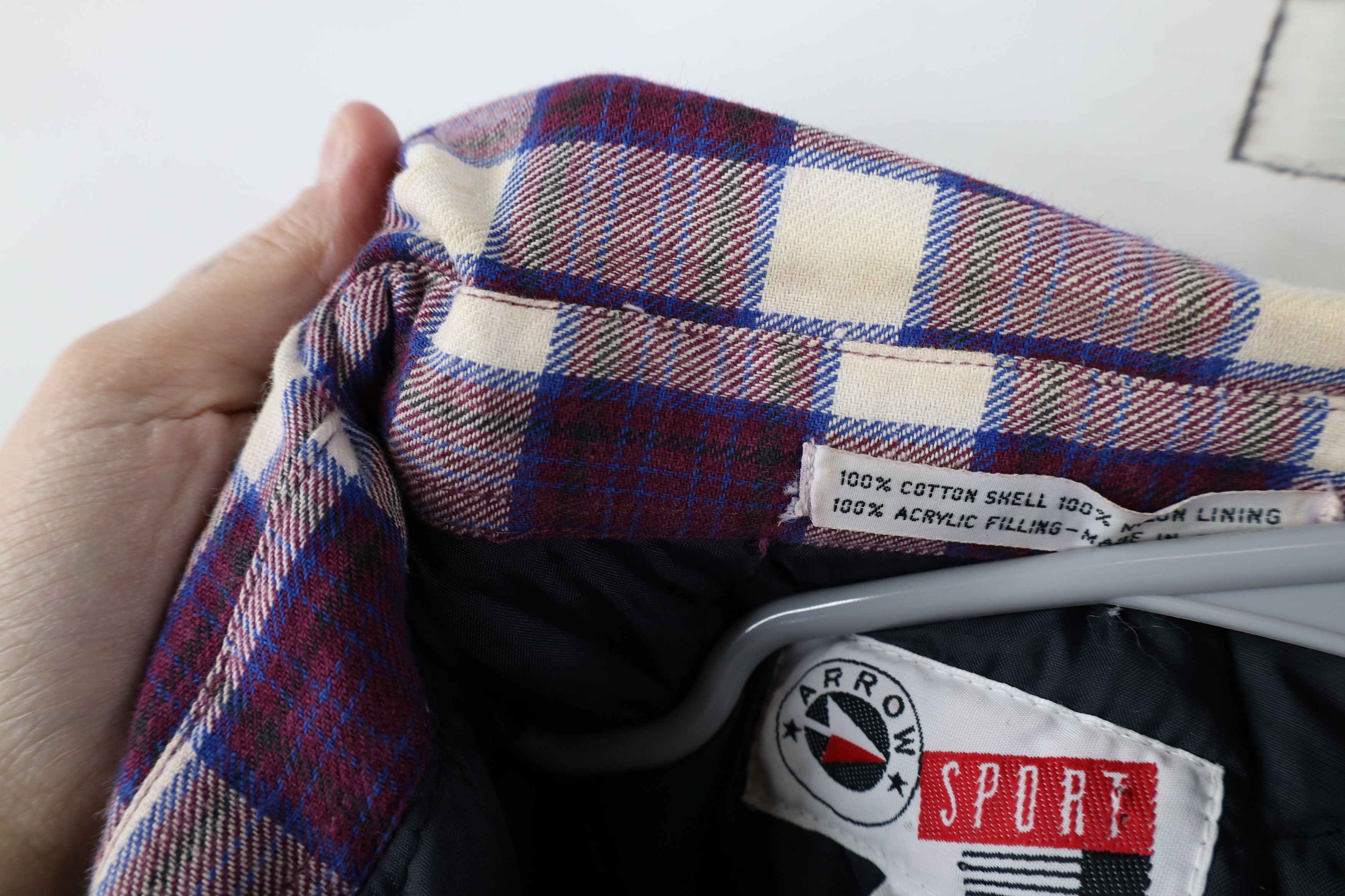 Vintage Vintage 90s Streetwear Quilted Flannel Button Shirt Jacket Size US L / EU 52-54 / 3 - 8 Thumbnail
