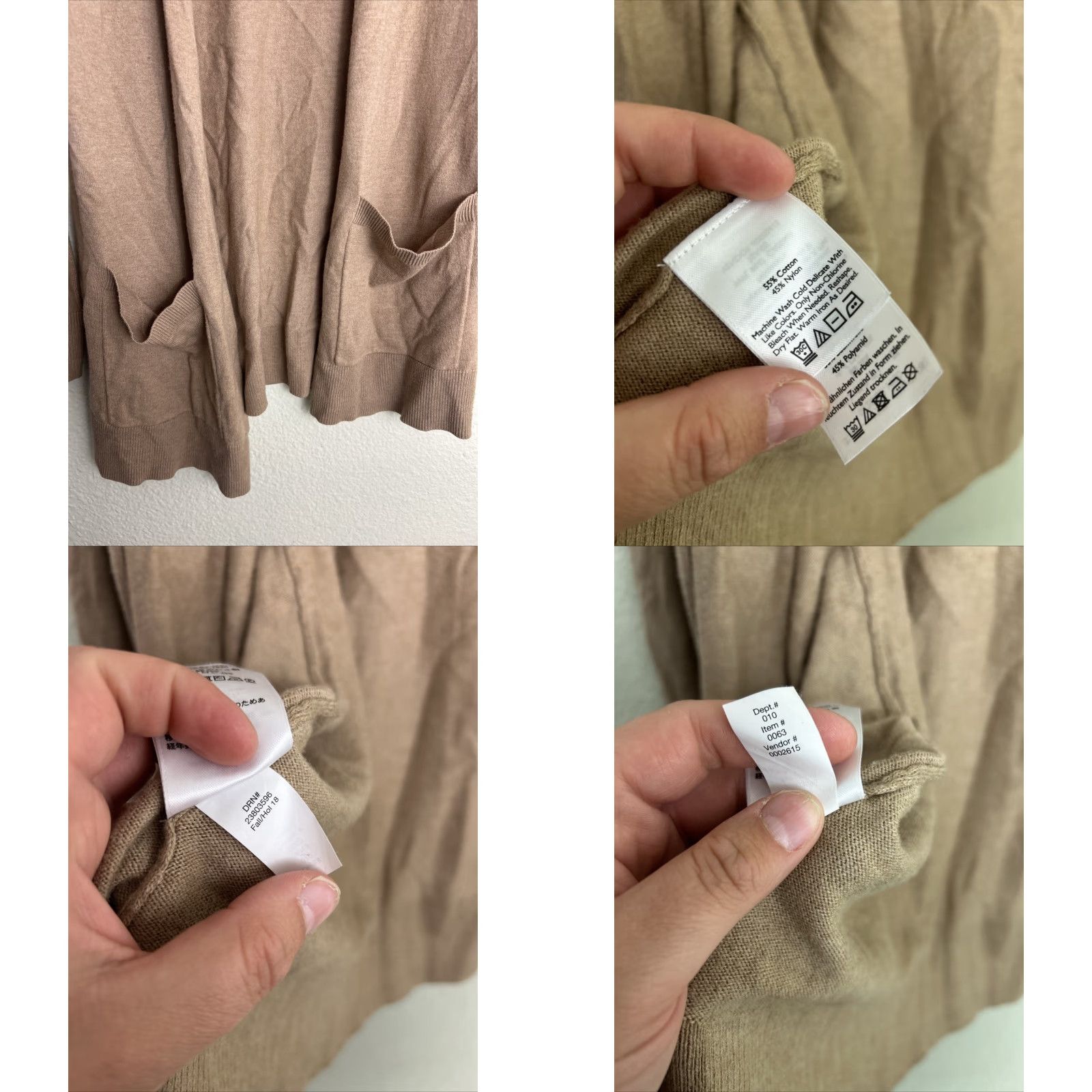 Eddie Bauer Eddie Bauer Cardigan Women L Beige Cotton Nylon Layering Sweater Mens? (No) Size L / US 10 / IT 46 - 8 Thumbnail