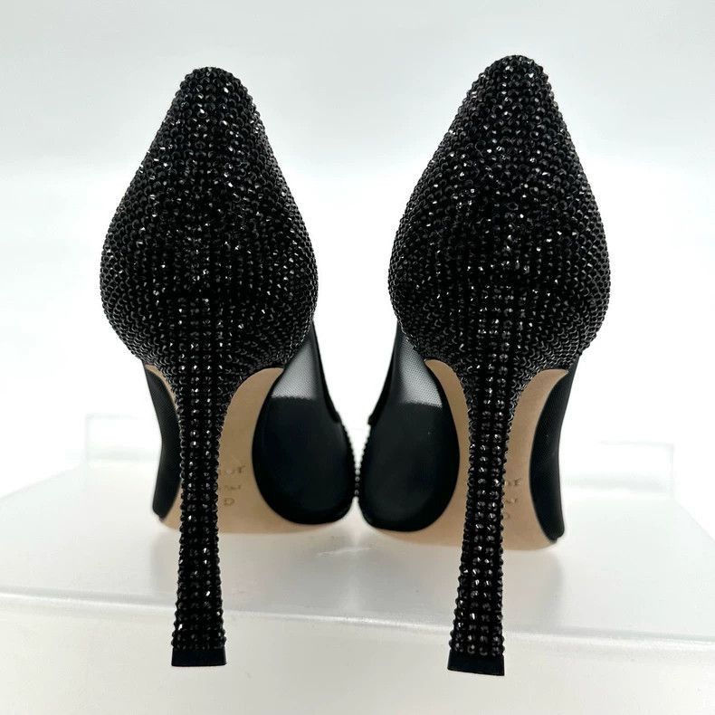 Dior Dior Black High Heels with Rhinestones-2505 Size US 5 / IT 35 - 5 Thumbnail