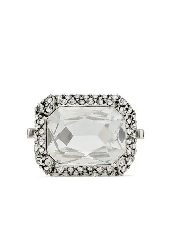 Saint Laurent Paris o1bcso1str0226 Size:07/Knuckle Duster Ring in Silver Size ONE SIZE - 3 Thumbnail