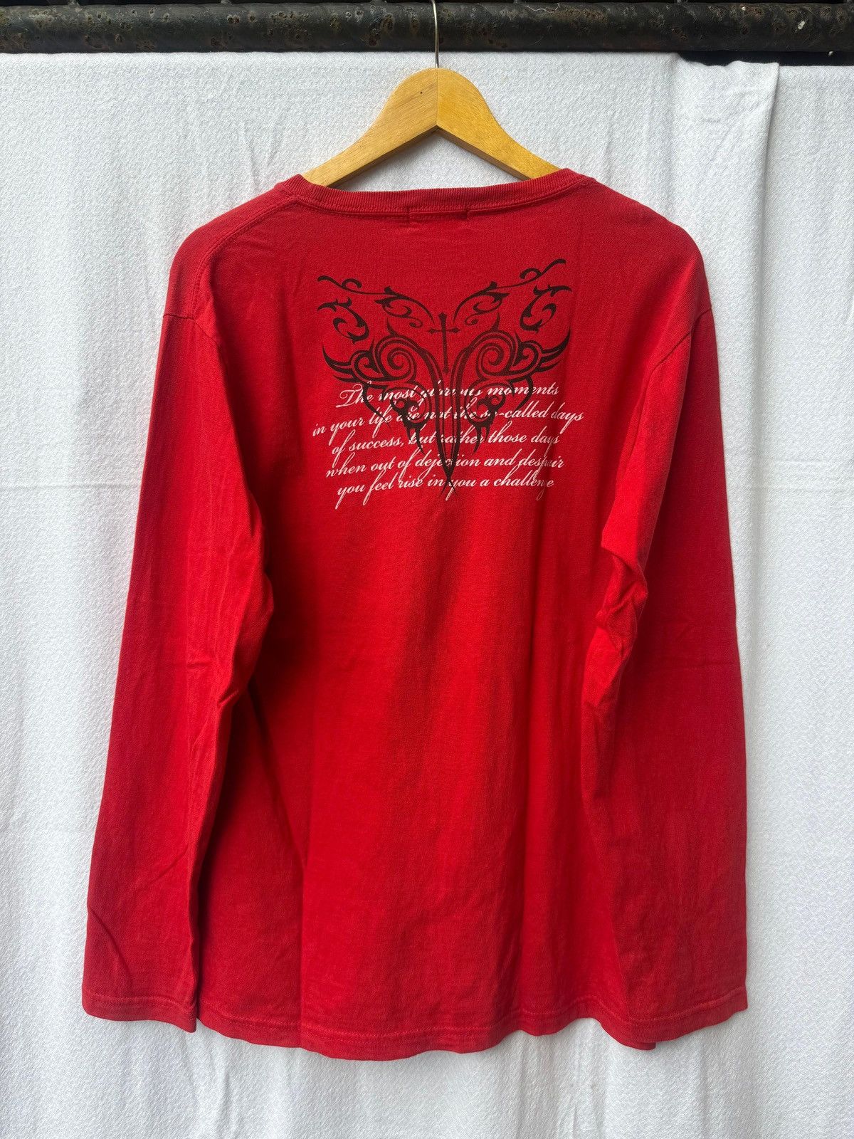 Japanese Brand Quatre vingt dixans japanese style poem longlseeve Size US M / EU 48-50 / 2 - 2 Thumbnail