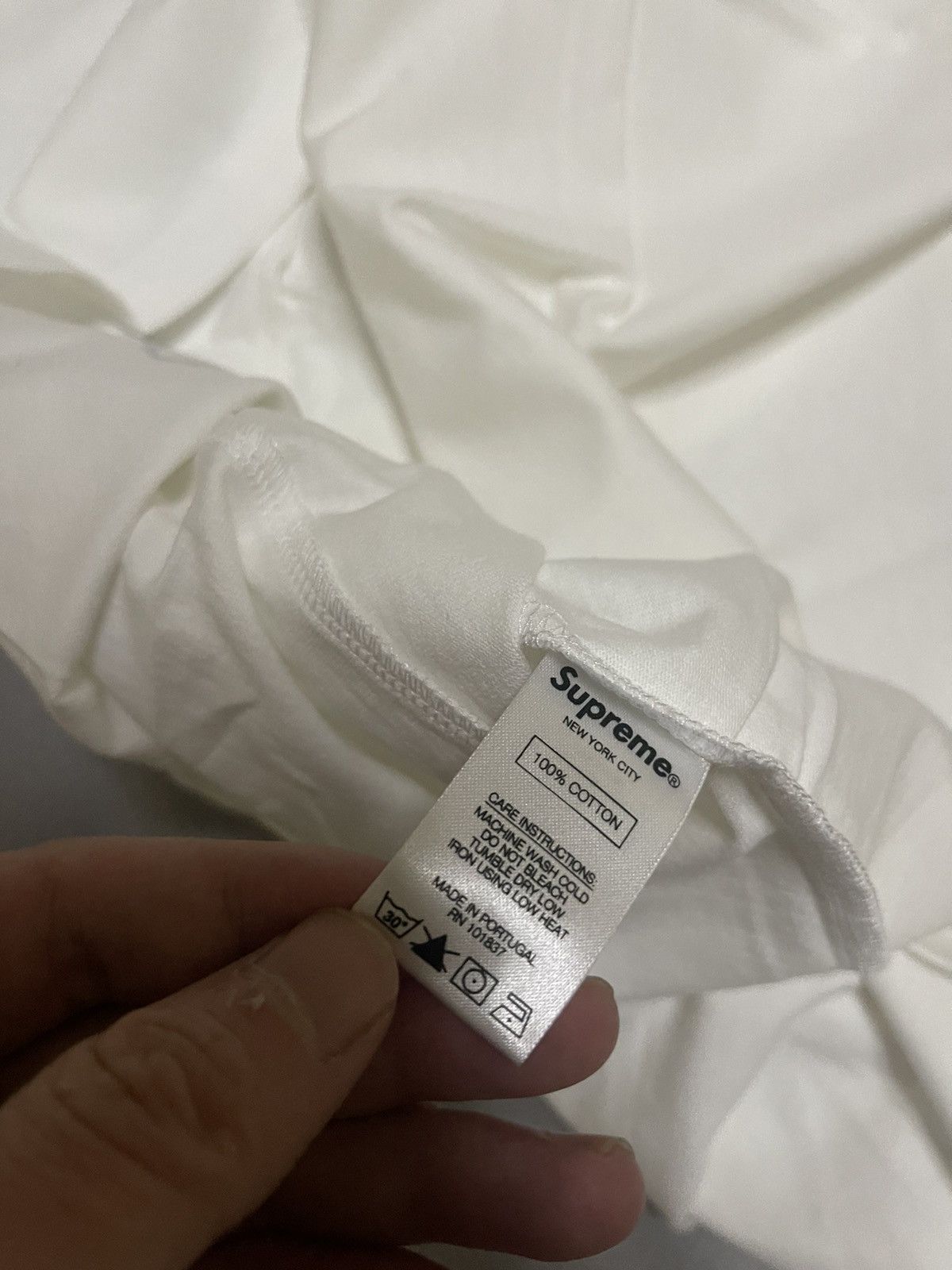 Comme des Garcons Supreme cdg split box logo tee white Size US L / EU 52-54 / 3 - 5 Thumbnail