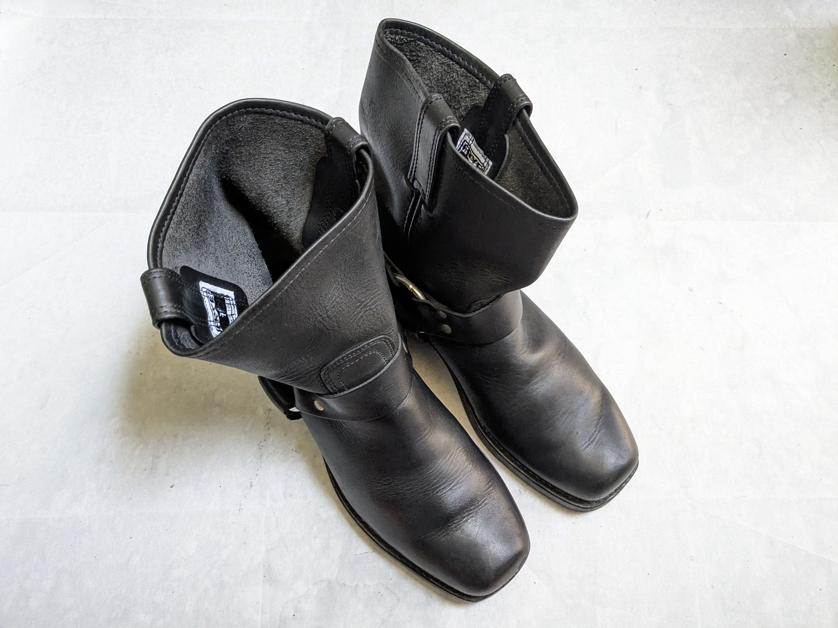 Frye Frye Harness Black Leather 9.5 M Leather Buckle Size US 9 / EU 42 - 4 Thumbnail