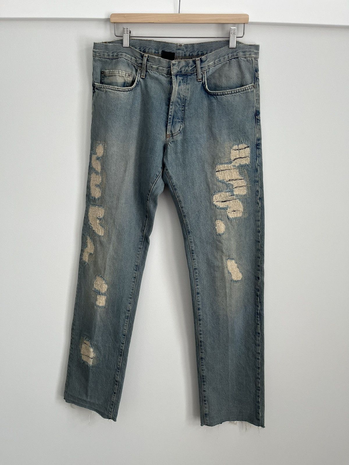 image of Dior 2006 Crash Denim 34 in Light Blue, Men's