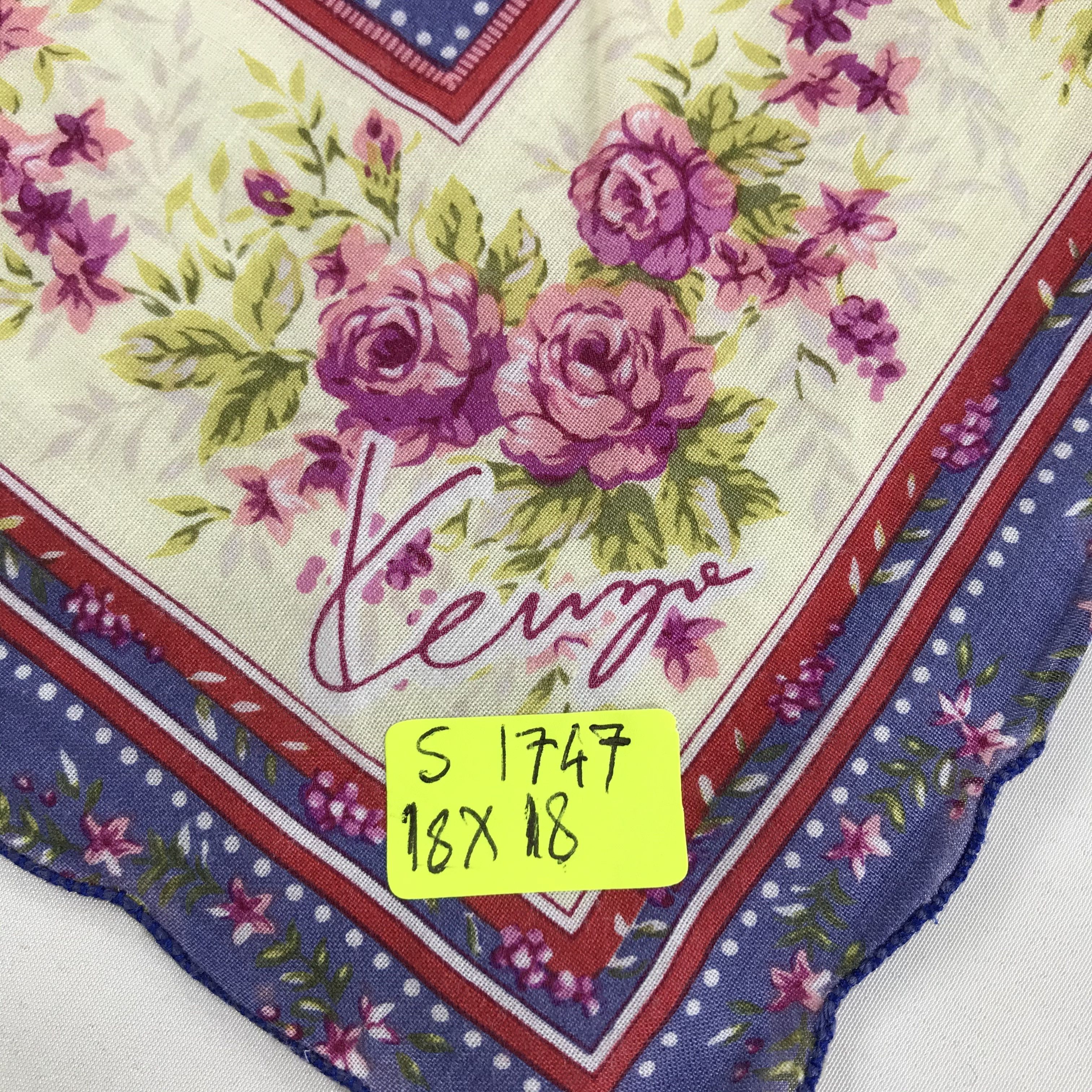 Kenzo × Vintage Kenzo Bandana / Handkerchief / Neckerchief - S1747 Size ONE SIZE - 6 Thumbnail