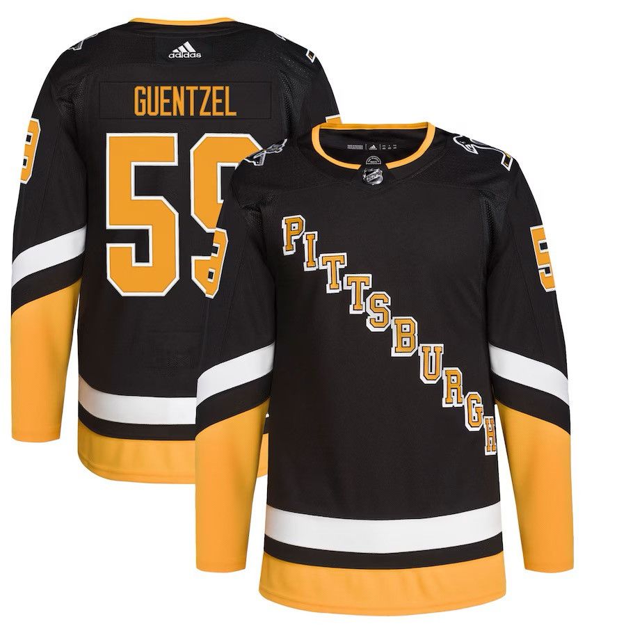 Adidas Adidas Authentic Jake Guentzel Pittsburgh Penguins Jersey Size US XL / EU 56 / 4 - 1 Thumbnail