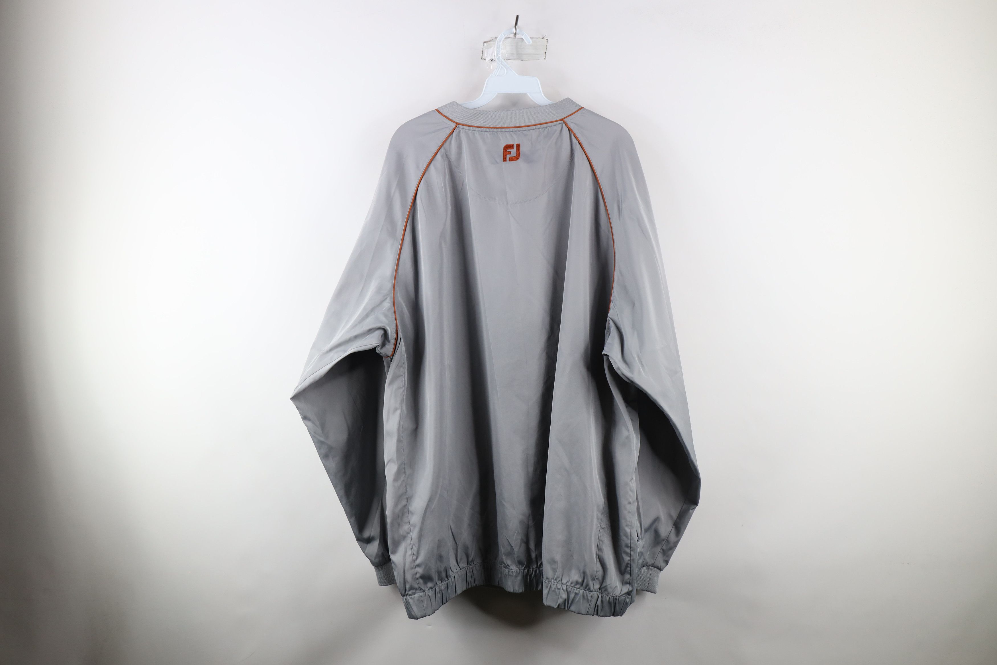 Footjoy × Vintage FootJoy Golfing Golf Pullover Windbreaker Rain Jacket Silver Size US XXL / EU 58 / 5 - 11 Thumbnail