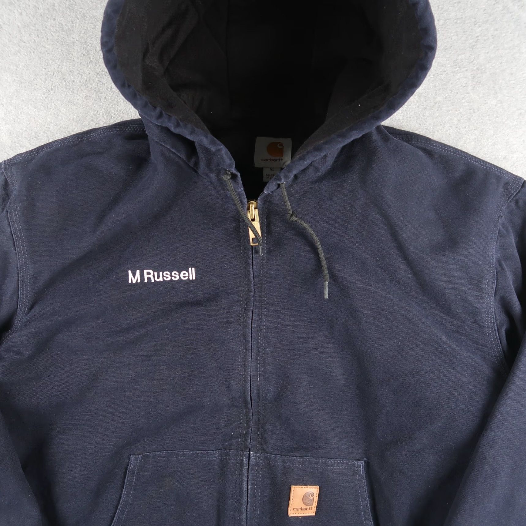 Carhartt Carhartt J130 MDT Navy Blue Full Zip Quilted Active Jacket Men’s XL Size XL Color Blue Size US XL / EU 56 / 4 - 3 Thumbnail